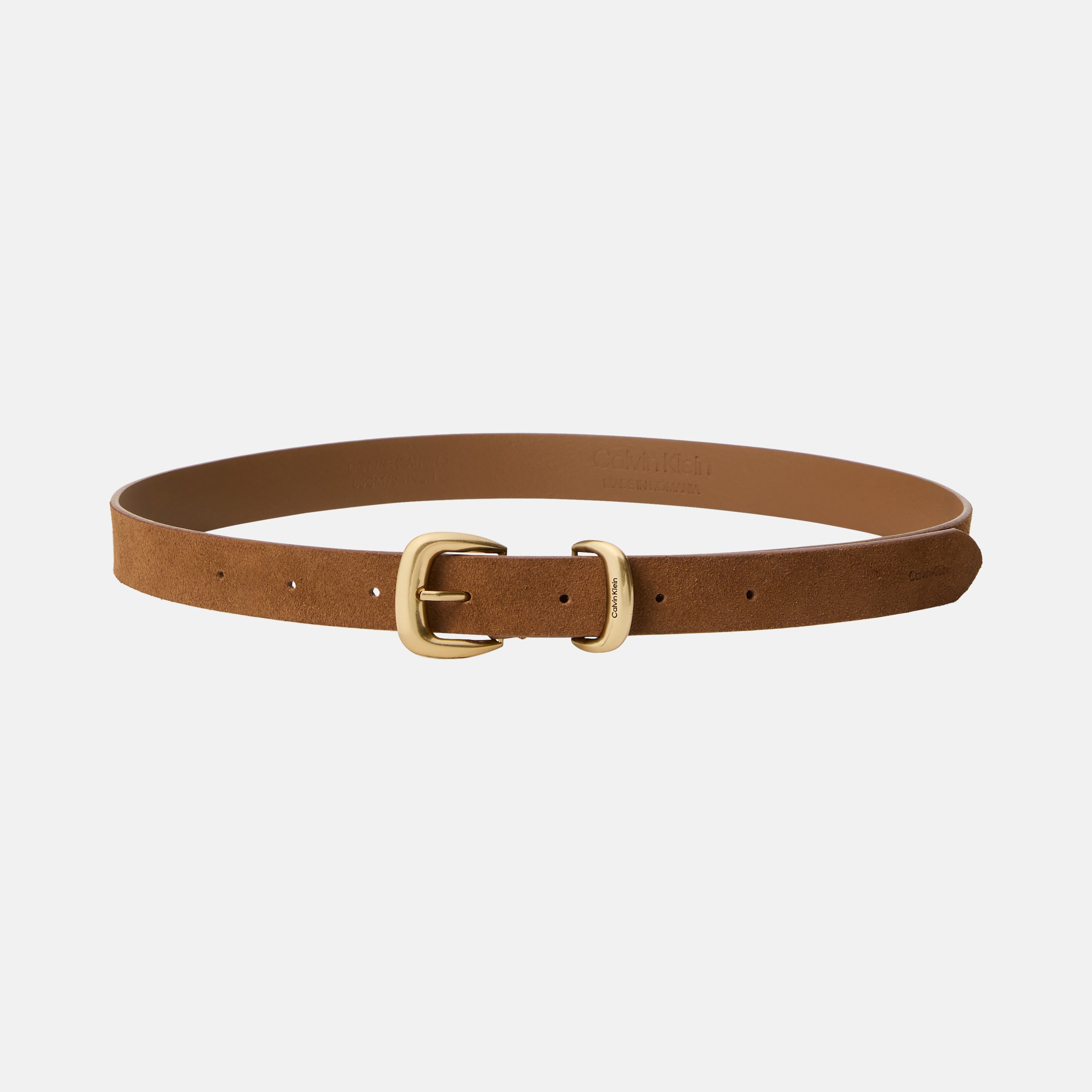 Calvin Klein Ledergürtel mit Logoprägung