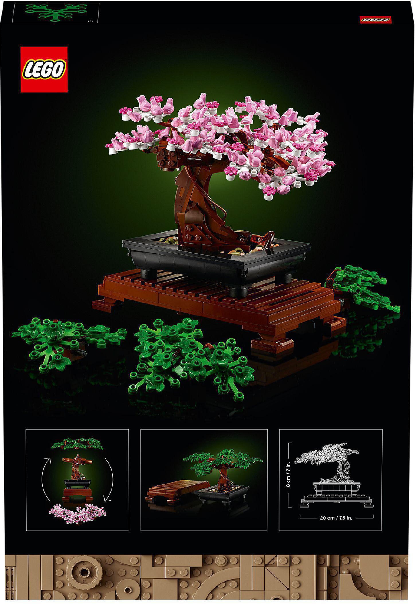 LEGO® Konstruktionsspielsteine »Bonsai Baum (10281), LEGO® Creator Expert«, (878 St.), Made in Europe