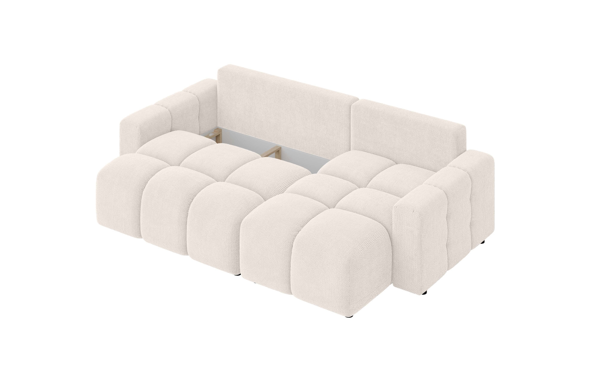 INOSIGN Ecksofa »FELICI, Schlafsofa 233cm, L-Form mit Recamiere beidseitig montierbar«, Designsofa mit Bettfunktion und Bettkasten, Masse B/T/H: 233/142/88 cm