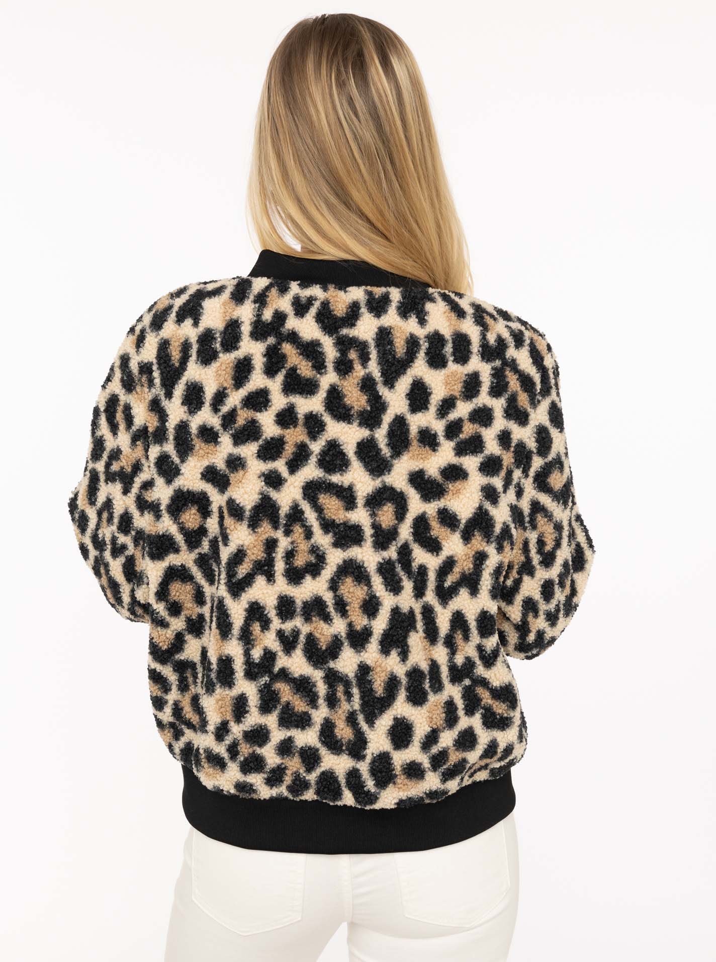 Zwillingsherz Veste bomber »"Classic Leo"« ohne Kapuze stylisch,kuschelig, Rippbündchen