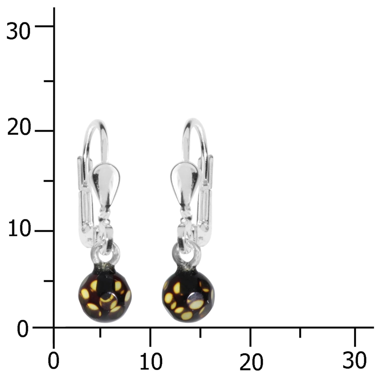 OSTSEE-SCHMUCK Paar Ohrhänger »Ostsee-Schmuck Ohrhänger Klassisch 5 mm Ohrhänger Klassisch 5 mm«