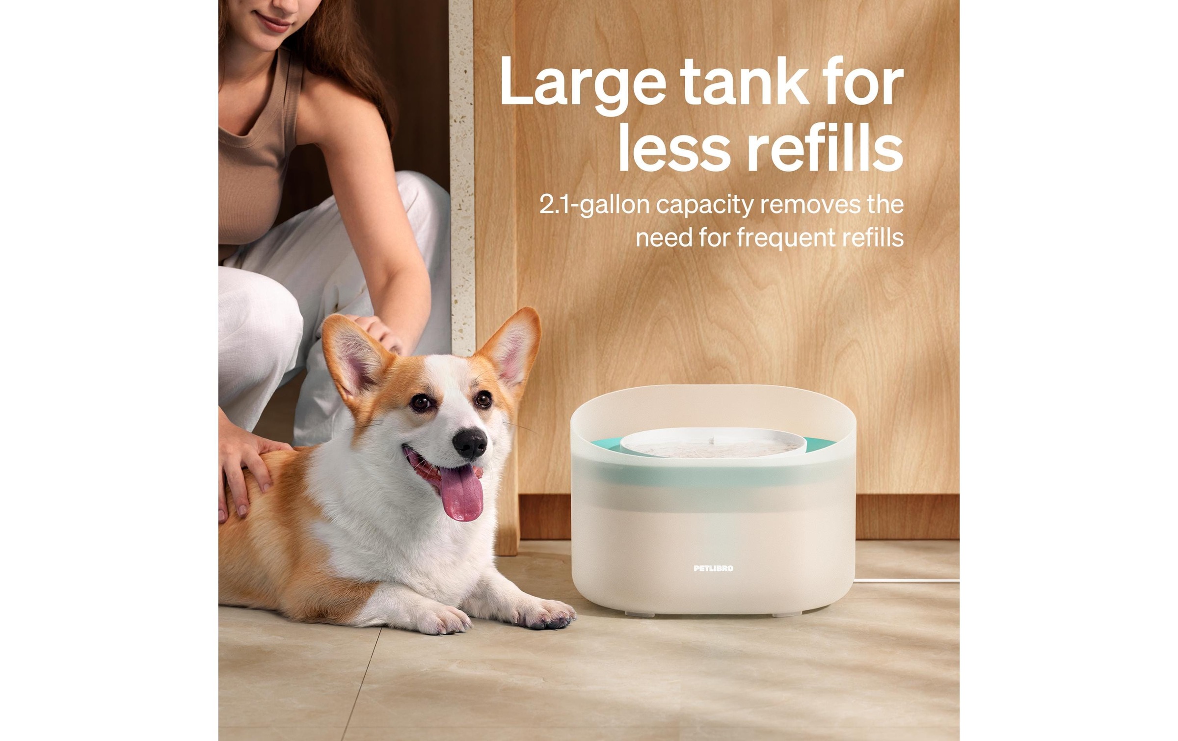   Trinkbrunnen »Petlibro Capsule Dog Fountain 8 l« Automatischer Trinkbrunnen