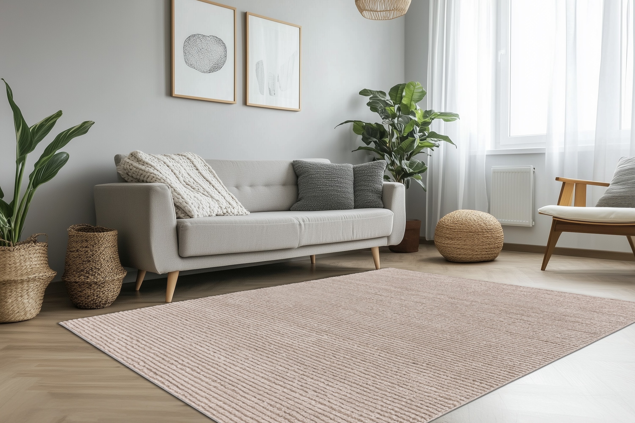 Kayoom Tapis »Angel 325« Rectangulaire 20 mm Höhe weicher Kurzflor, Wohnzimmer