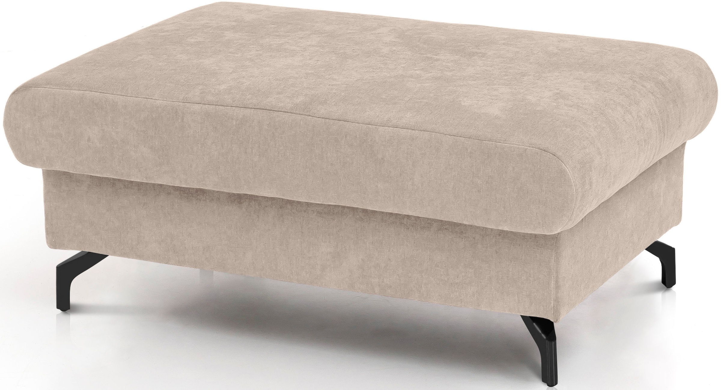 COTTA Polstergarnitur »Komaris L-Form«, (Set), Set bestehend aus: Ecksofa mit Kopfteilverstellung & Hocker