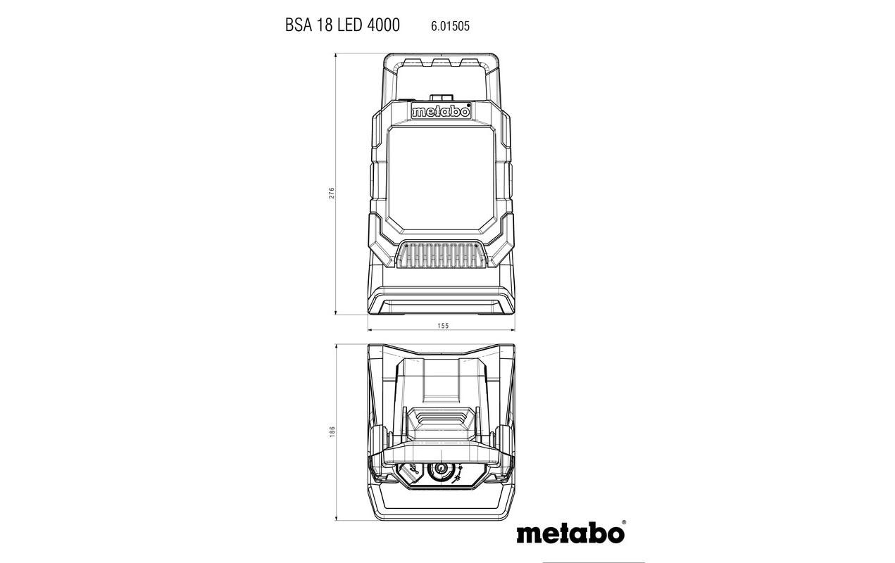 metabo Baustrahler »BSA 18 LED 4000«