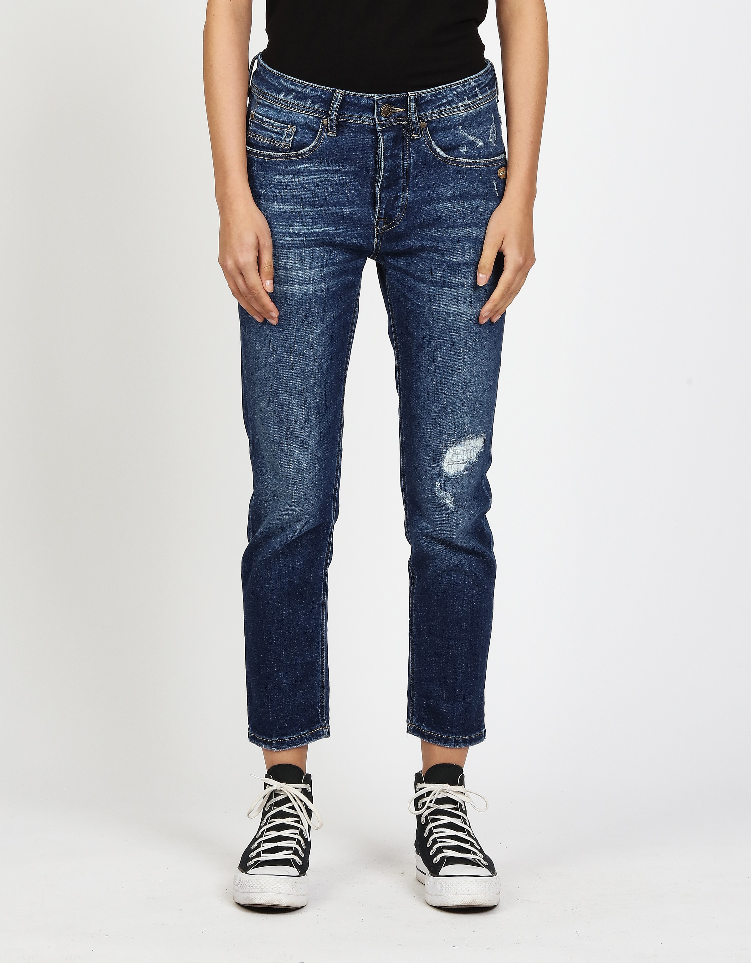 Image of GANG Boyfriend-Jeans "94NICA CROPPED" mit geraden und verkürzten Beinverlauf