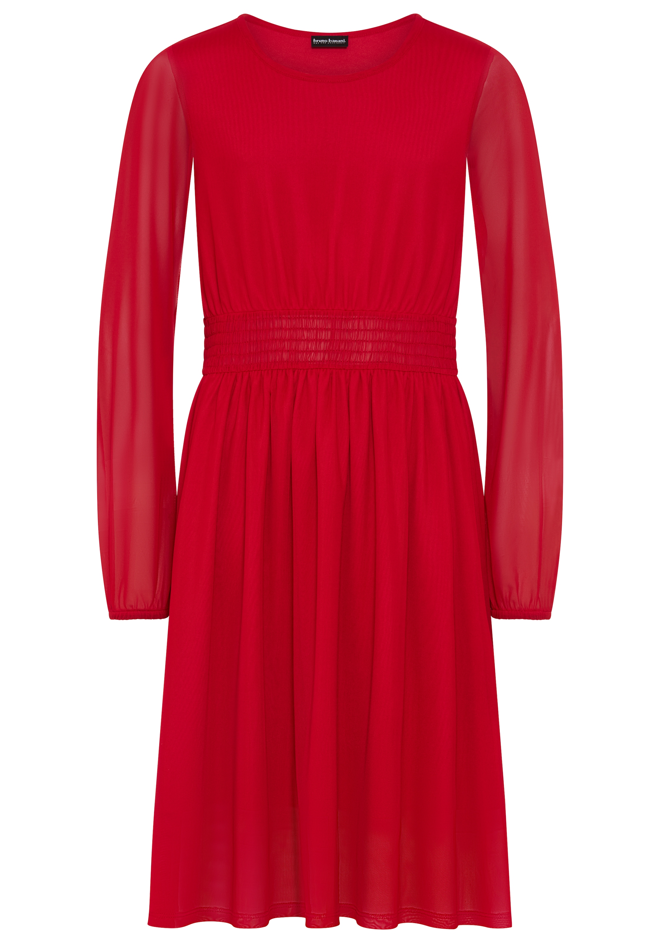 Bruno Banani Robe en mousseline de soie »Meshkleid mit transparenten Ärmeln für festliche Anlässe« Robe-tunique festive avec chiffon