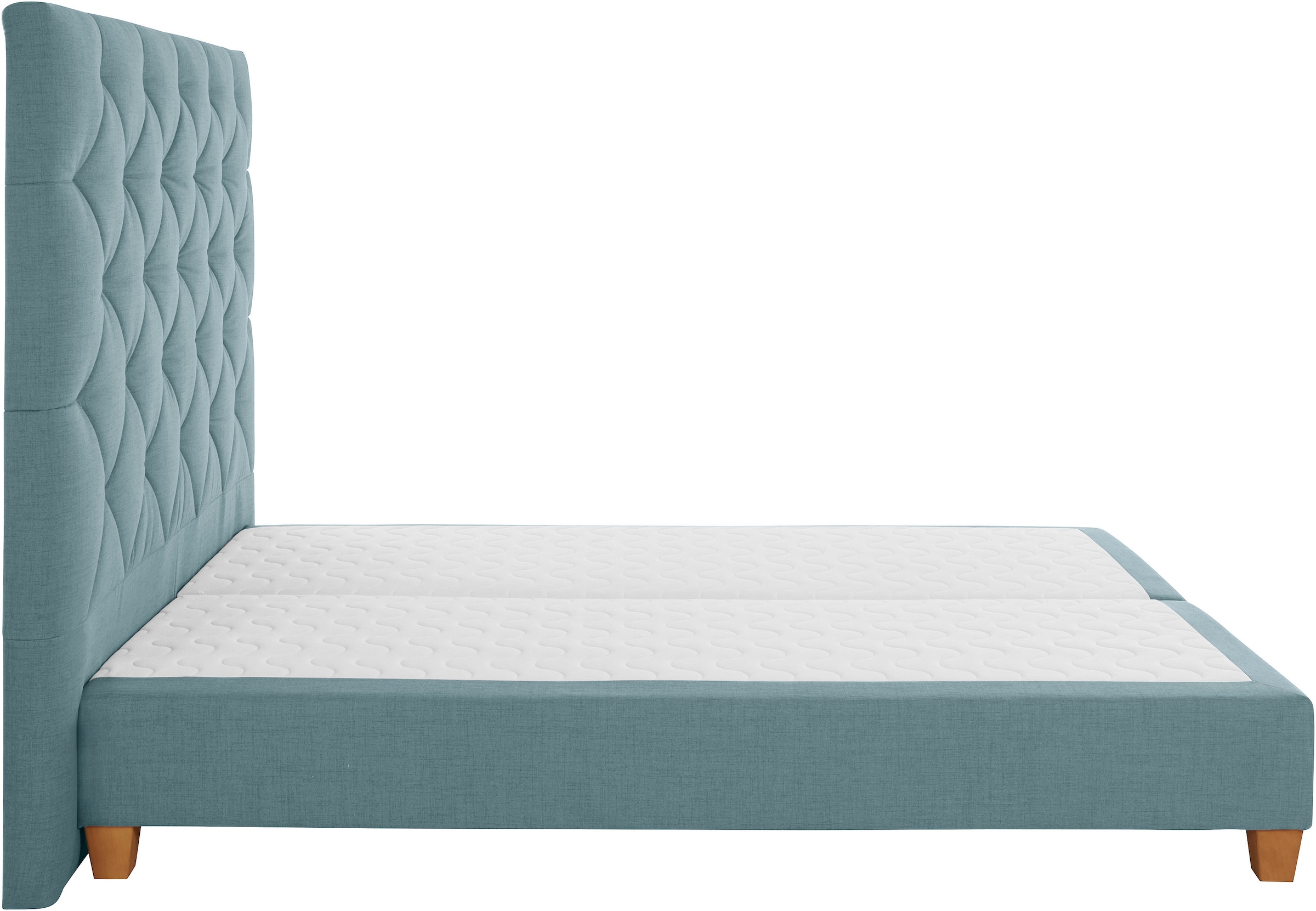Home affaire Boxspringbett »Harmones hoch« in 3 Breiten, Härtegrad auch im Mix mit je 1 Matratze in H2 und H3