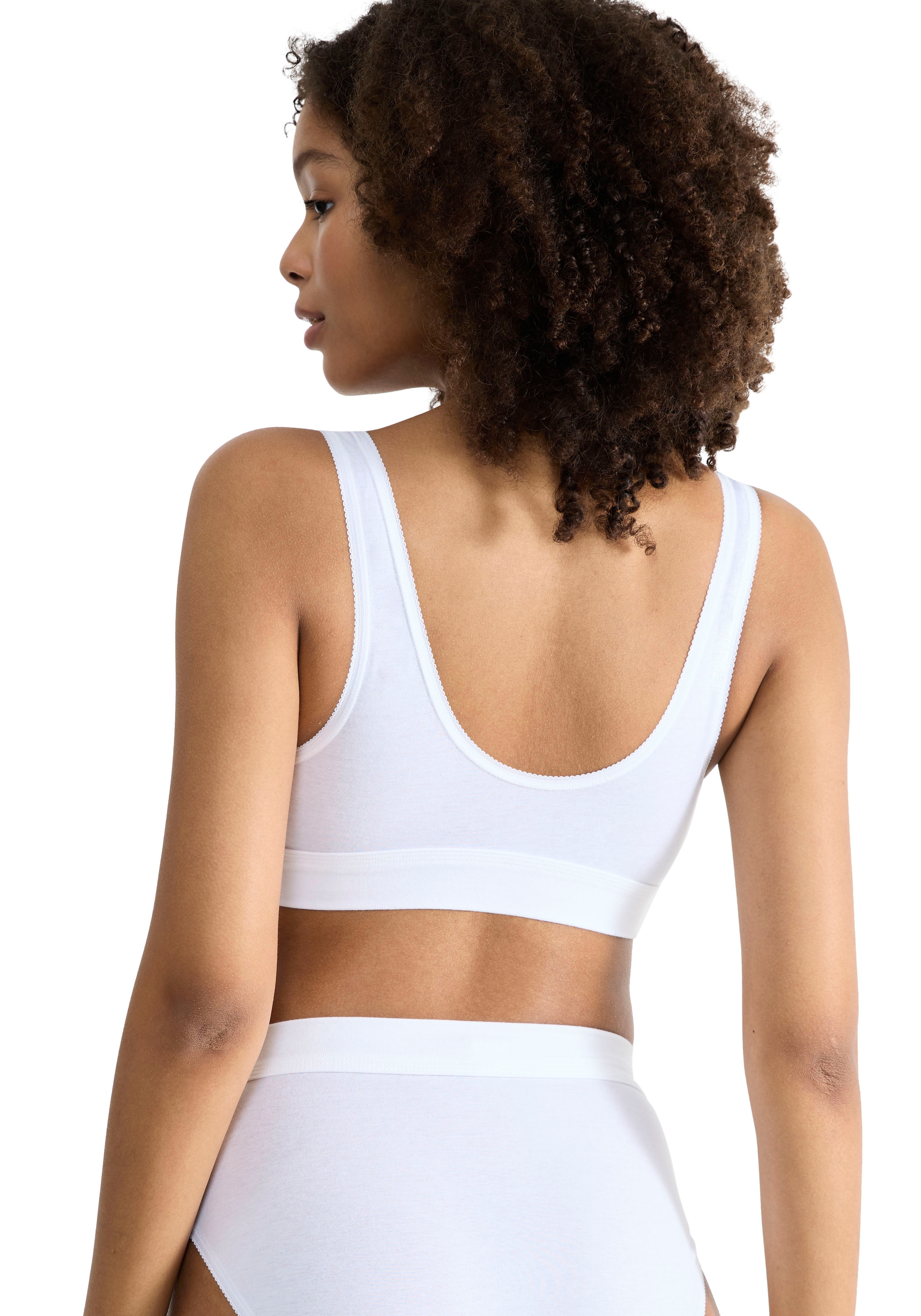 sloggi Bustier »Double Comfort« doppellagiges Unterburstband, Softbund, Baumwollmischung