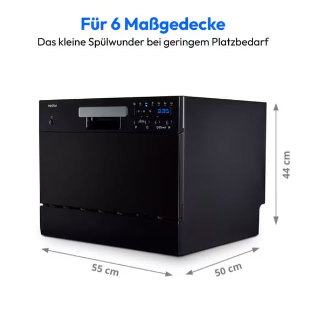 Medion® Lave-vaisselle de table »MD 37496« 6 Massgedecke
