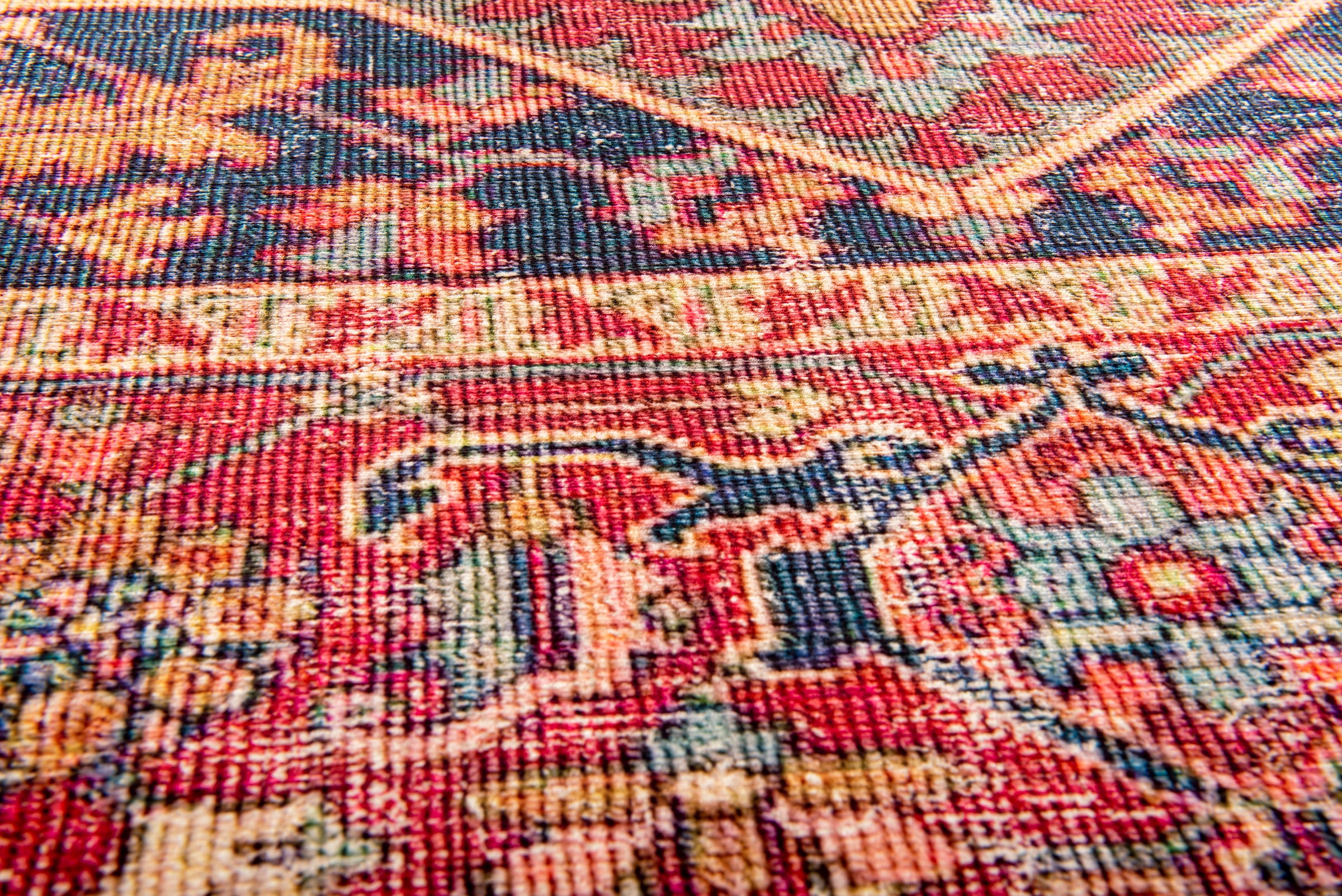 Gino Falcone Teppich »Cecilia 28623«, rechteckig, 3 mm Höhe, Flachgewebe, bedruckt, Orient-Optik