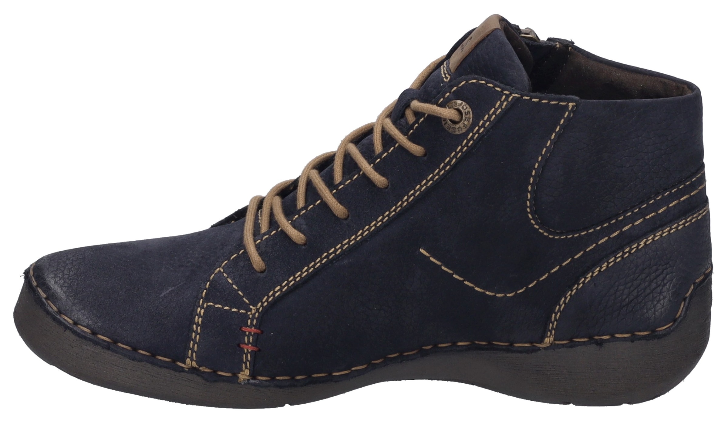 Josef Seibel Schnürstiefelette »Fergey 67«, Schnürstiefel, Winterstiefel, Bequemschuh mit Reissverschluss
