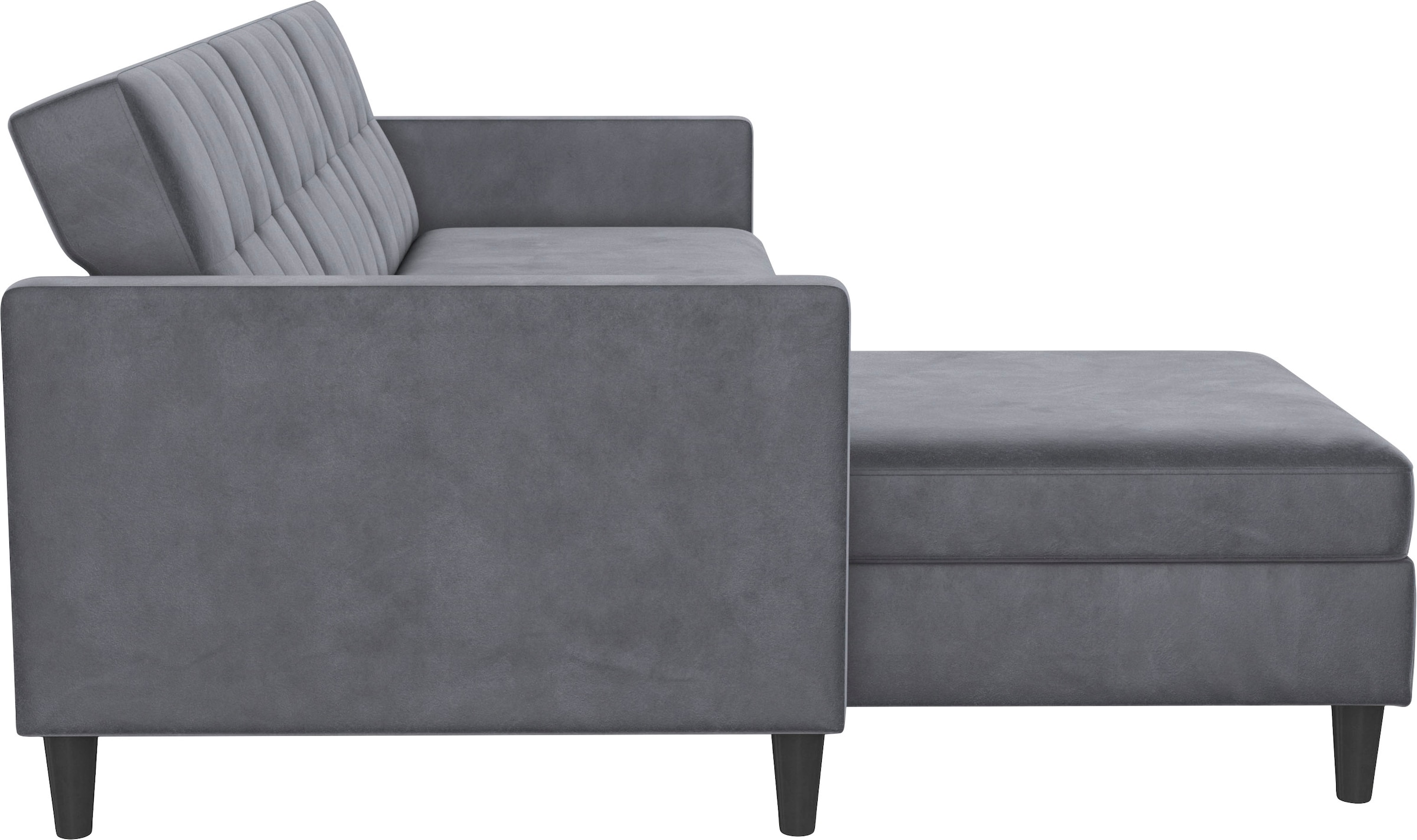 Dorel Home Ecksofa »Hartford II«, mit Bettfunktion und Stauraum, Recamiere beidseitig montierbar