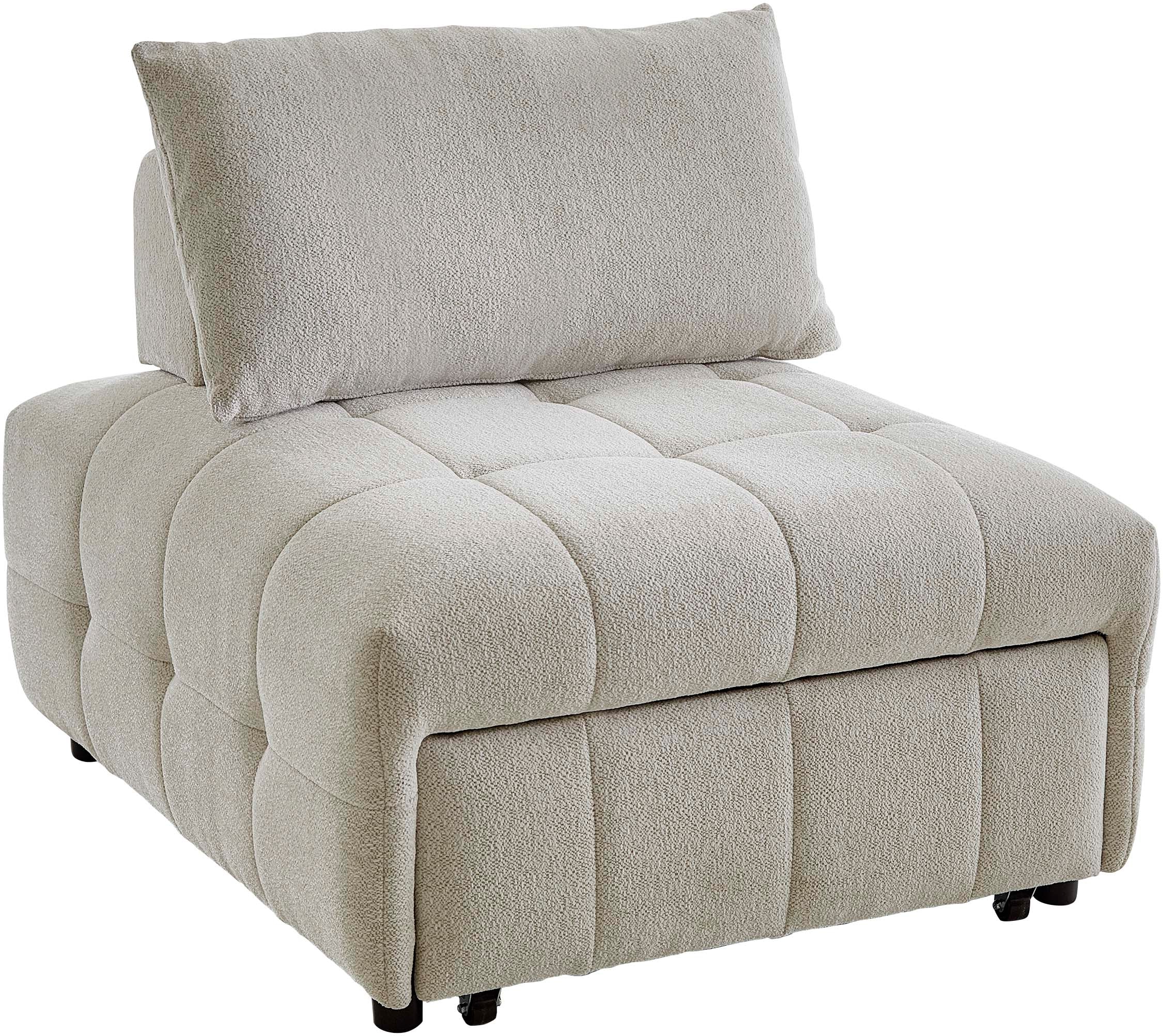 ATLANTIC home collection Sofa »Fabio«, Schlafsessel mit Sitztiefenverstellung