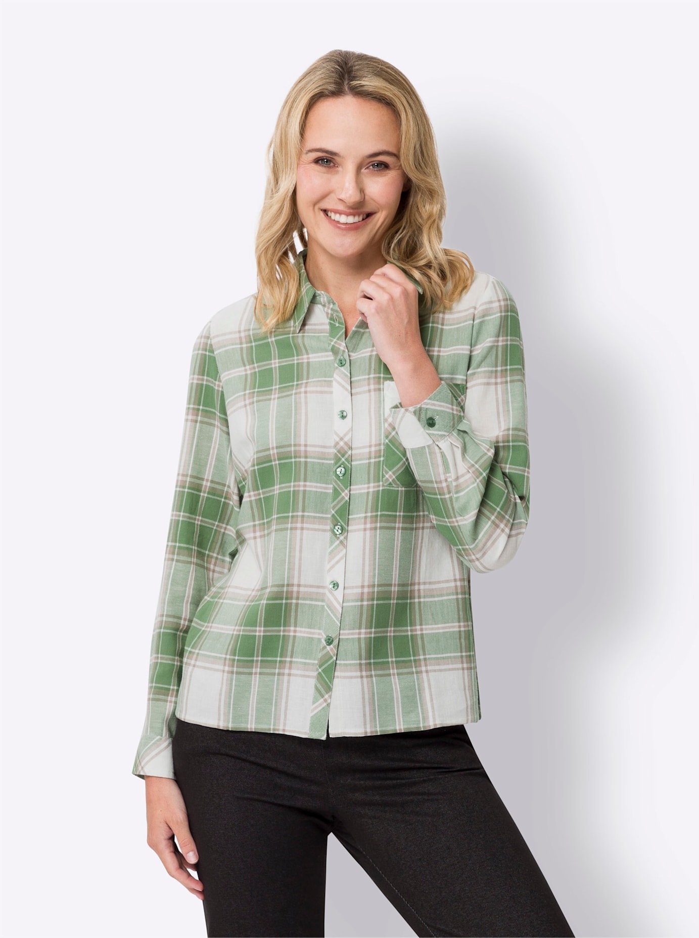 Image of Classic Basics Flanellbluse