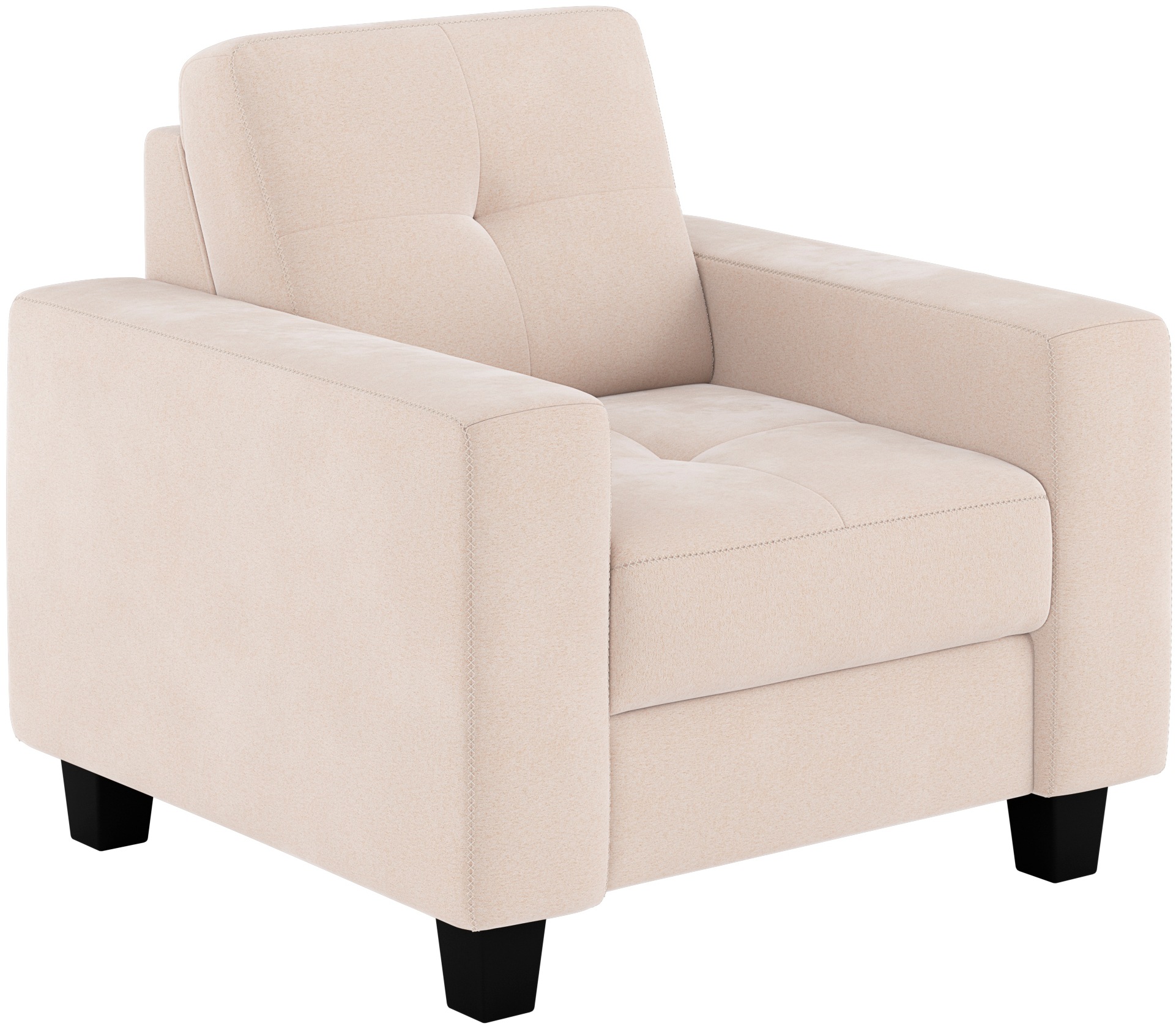 Places of Style Sessel »Varese«, Kreuznaht in beige