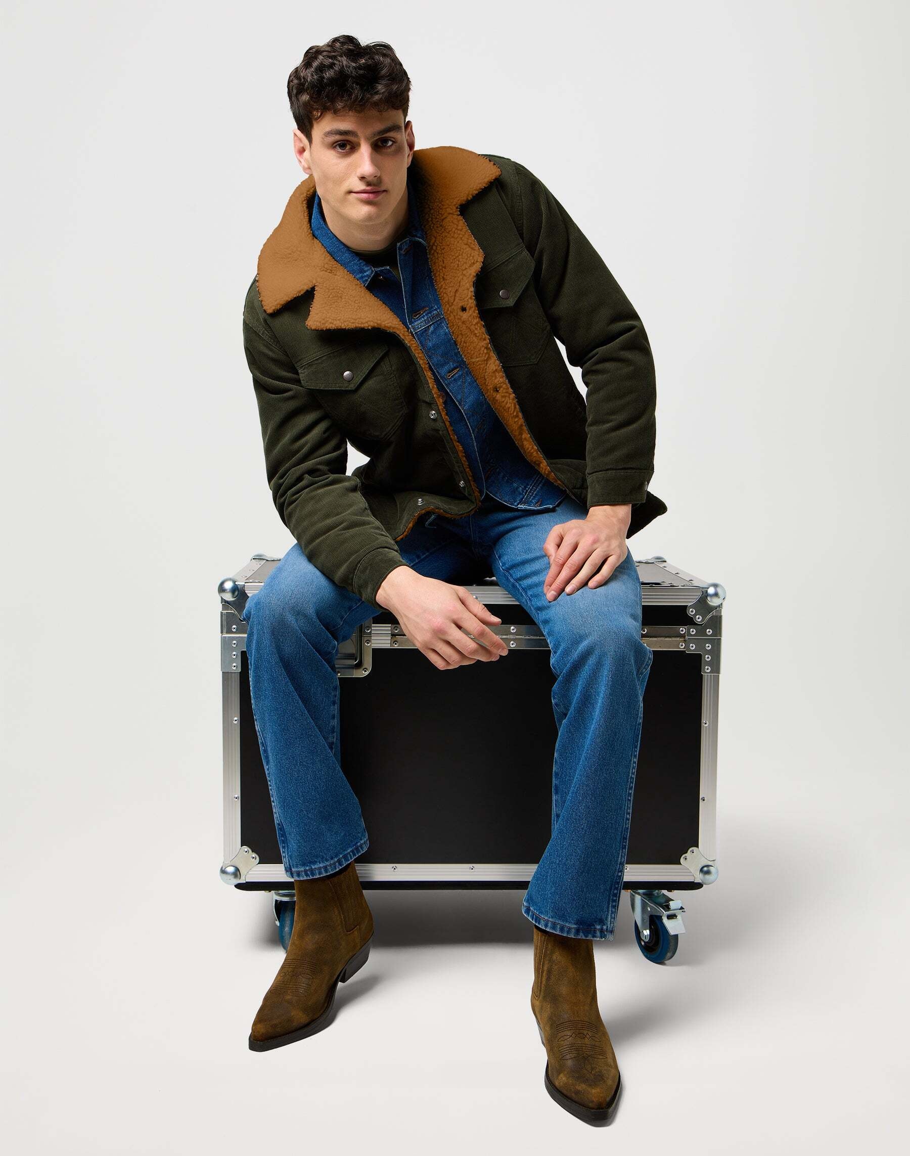 Wrangler Veste polaire »WRANGLER Sherpajacke Wrange Coat«