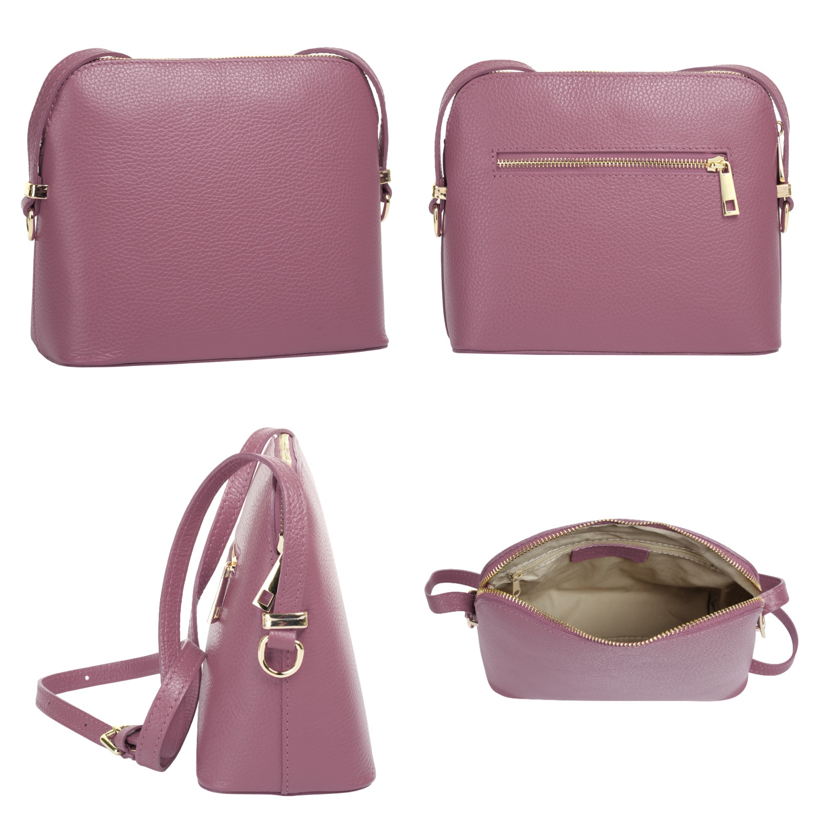 Cluty Umhängetasche echt Leder, Made in Italy