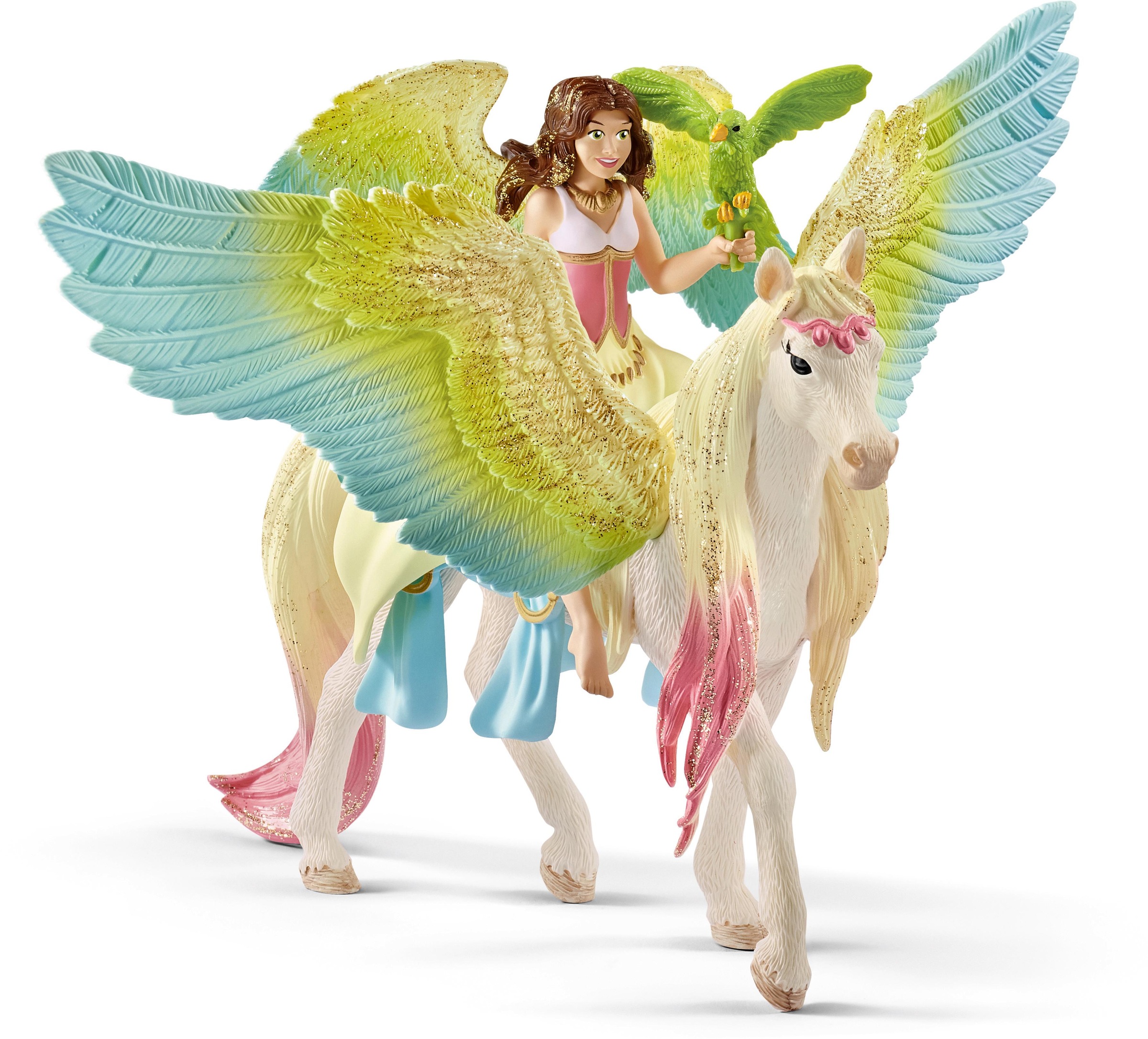 Schleich® Spielfigur »BAYALA®, Surah mit Glitzer-Pegasus (70566)«