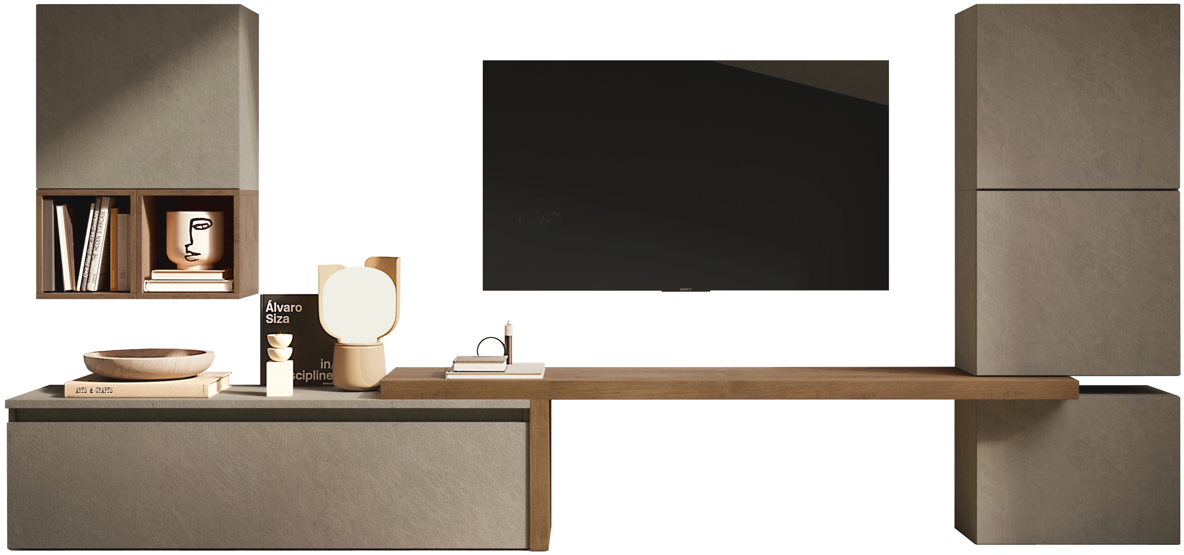 Image of Home affaire Wohnwand "Infinity, 7tlg. Breite 290 cm, Höhe variabel, Schrankwand, Anbauwand" 7 Stk. tlg.