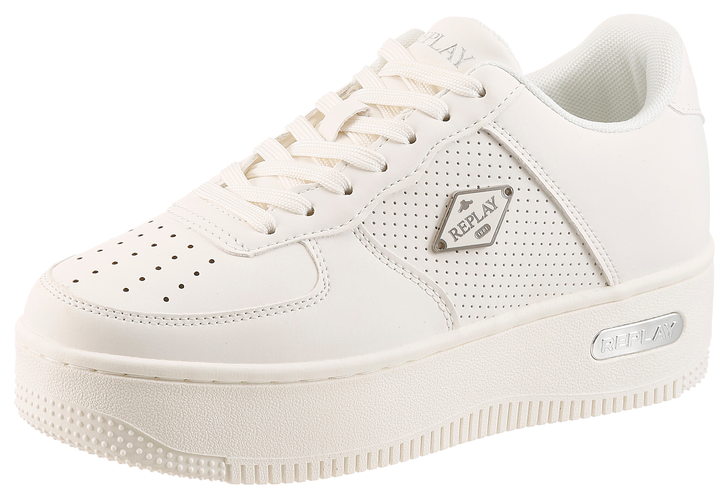 Image of Replay Plateausneaker Halbschuh, Schnürschuh, Freizeitsneaker mit Label