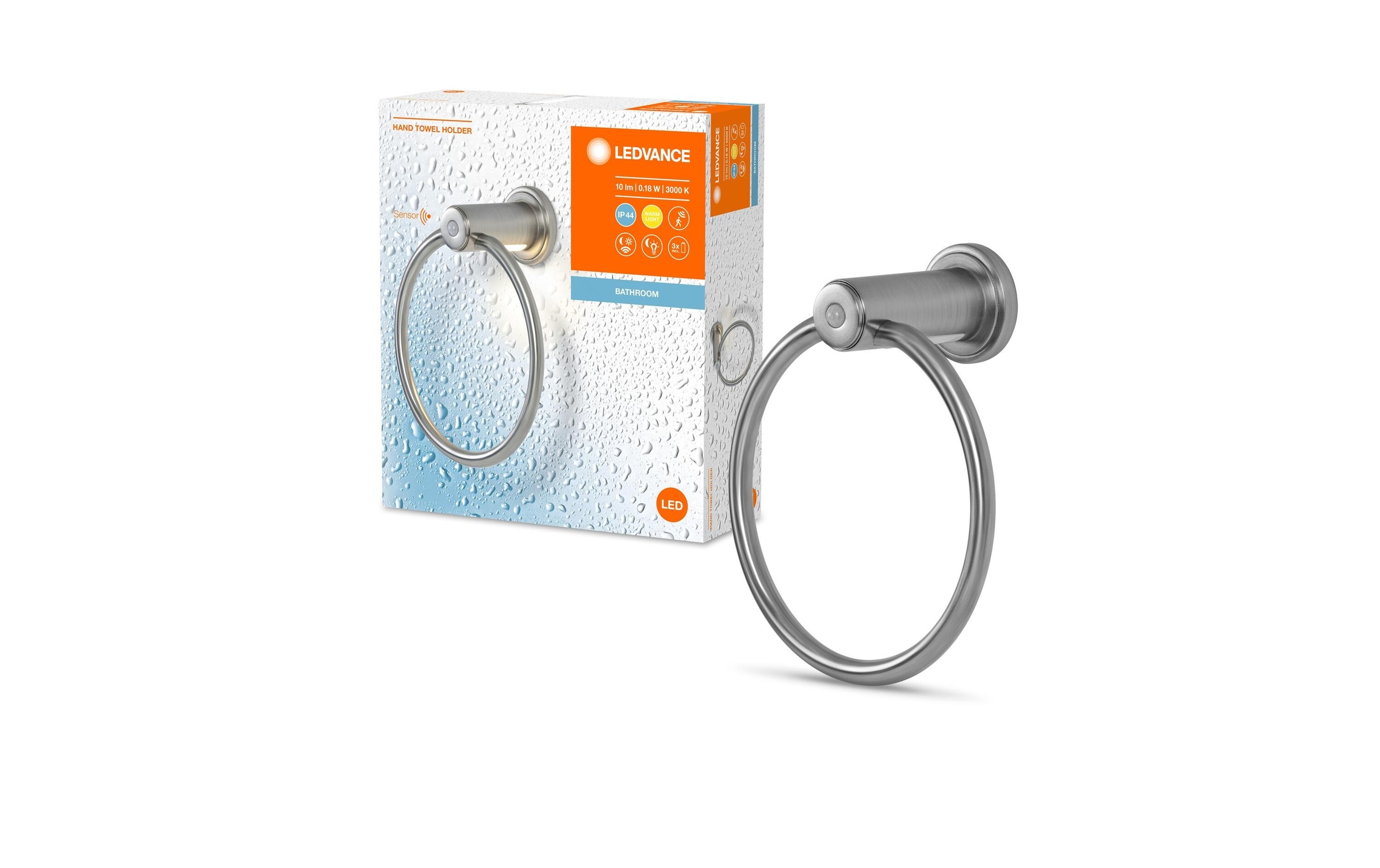 Image of Handtuchhalter "Ledvance Ø 19 cm, 3000K, Silber"