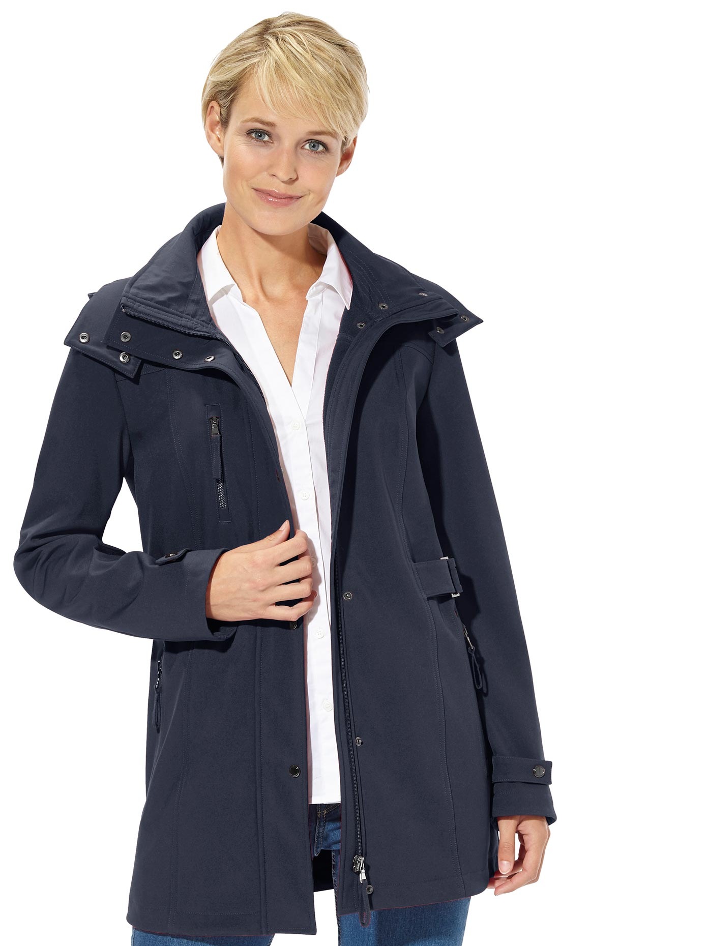 Jacke in Softshell-Qualität