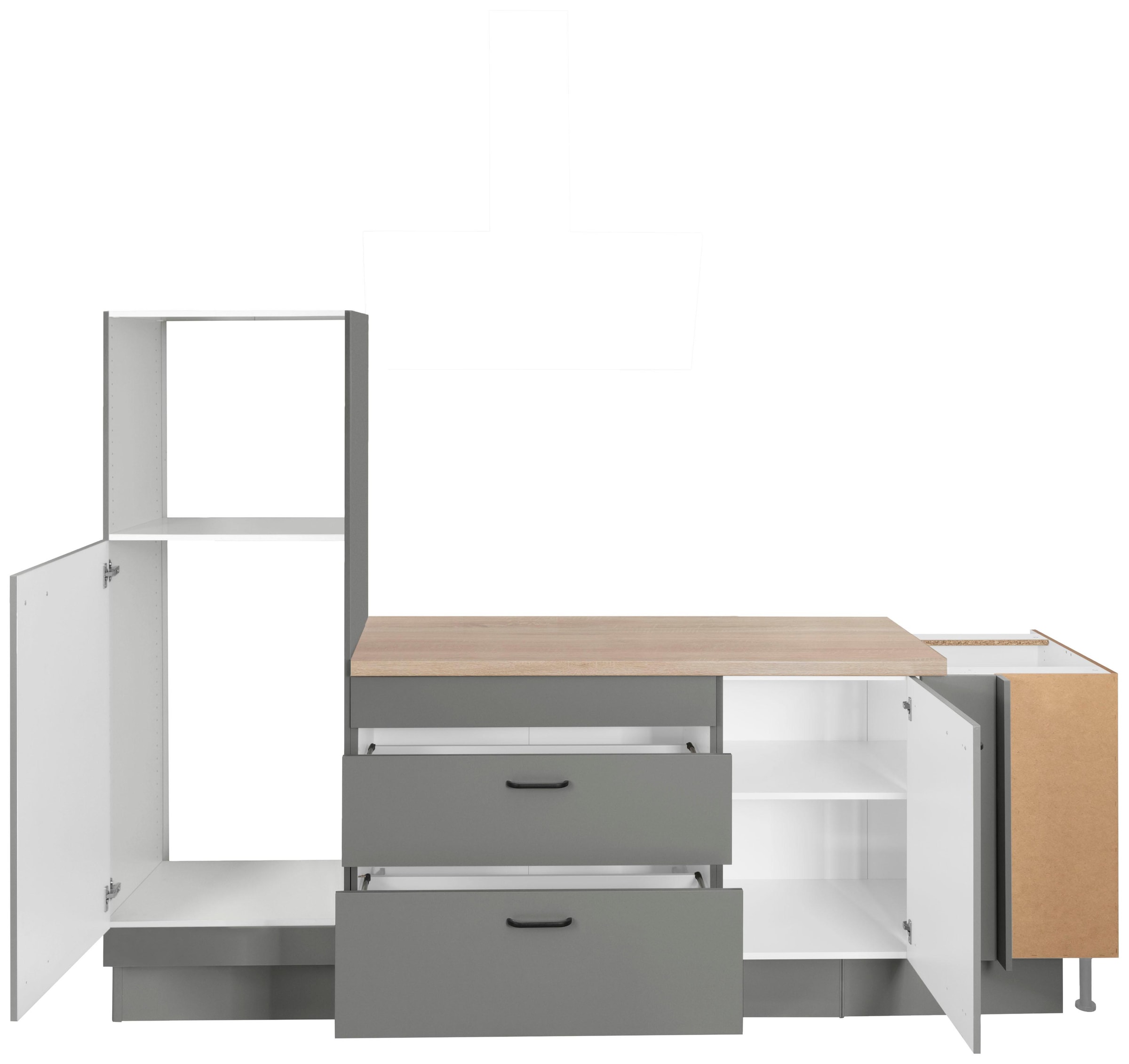 OPTIFIT Winkelküche »Elga«, Soft-Close-Funktion, höhenverstellbaren Füssen, Stellbreite 265 x 175cm