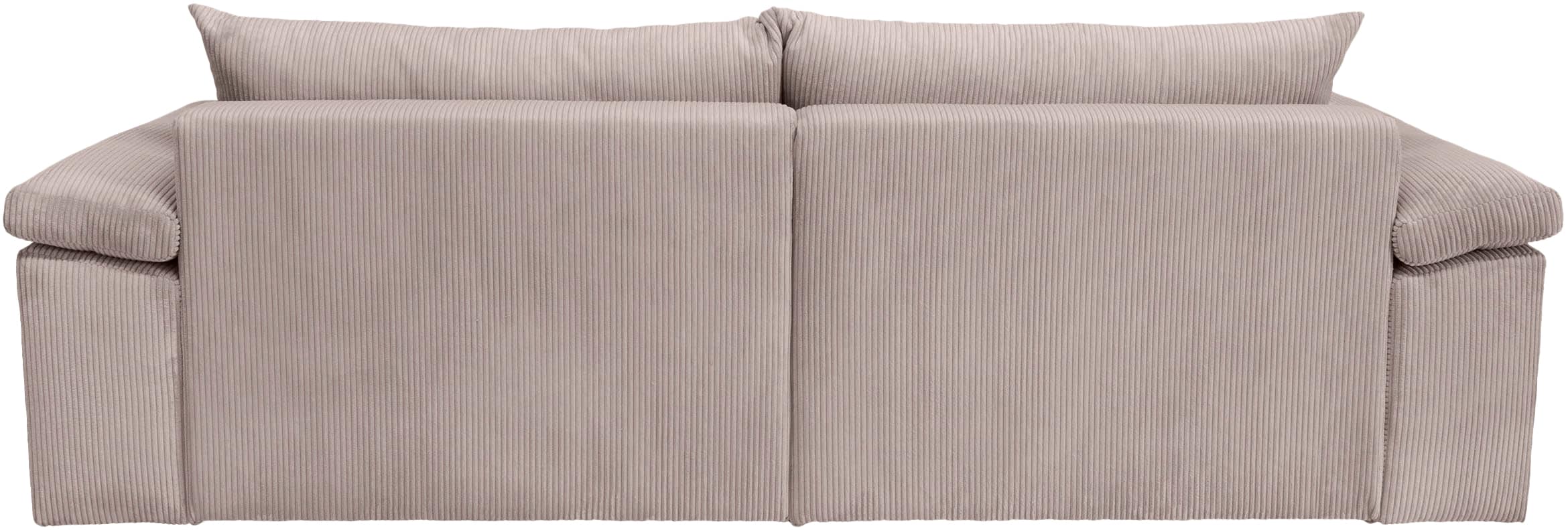Home affaire Big-Sofa »Soft&Cosy XL, B: 246 cm« Mega-Sofa, Cord oder Chenille-Struktur, mit Federkern & 4 Zierkissen