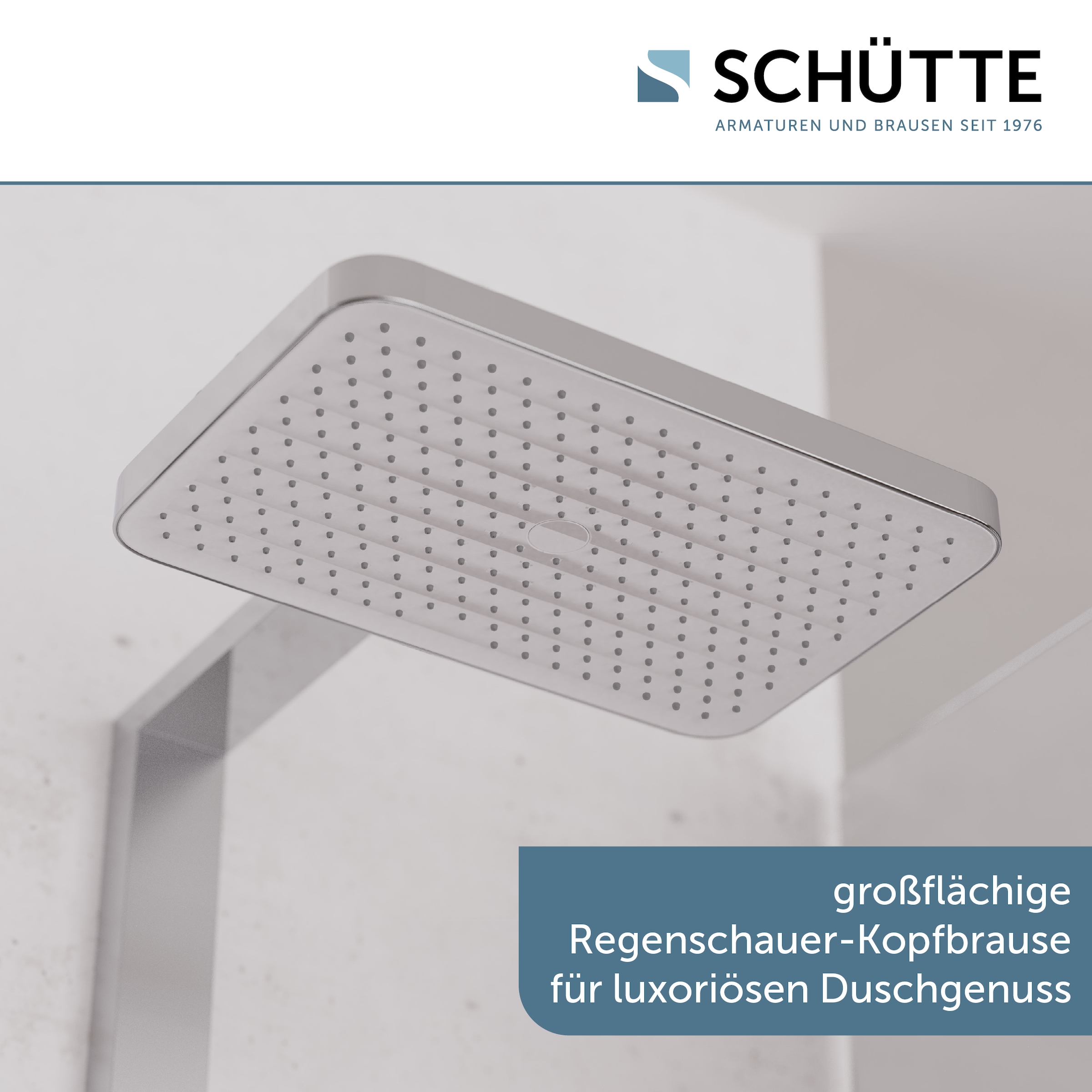Schütte Brausegarnitur »LA PALMA« Komplett-Set,  Regendusche, mit Antikalk-Beschichtung, wassersparend
