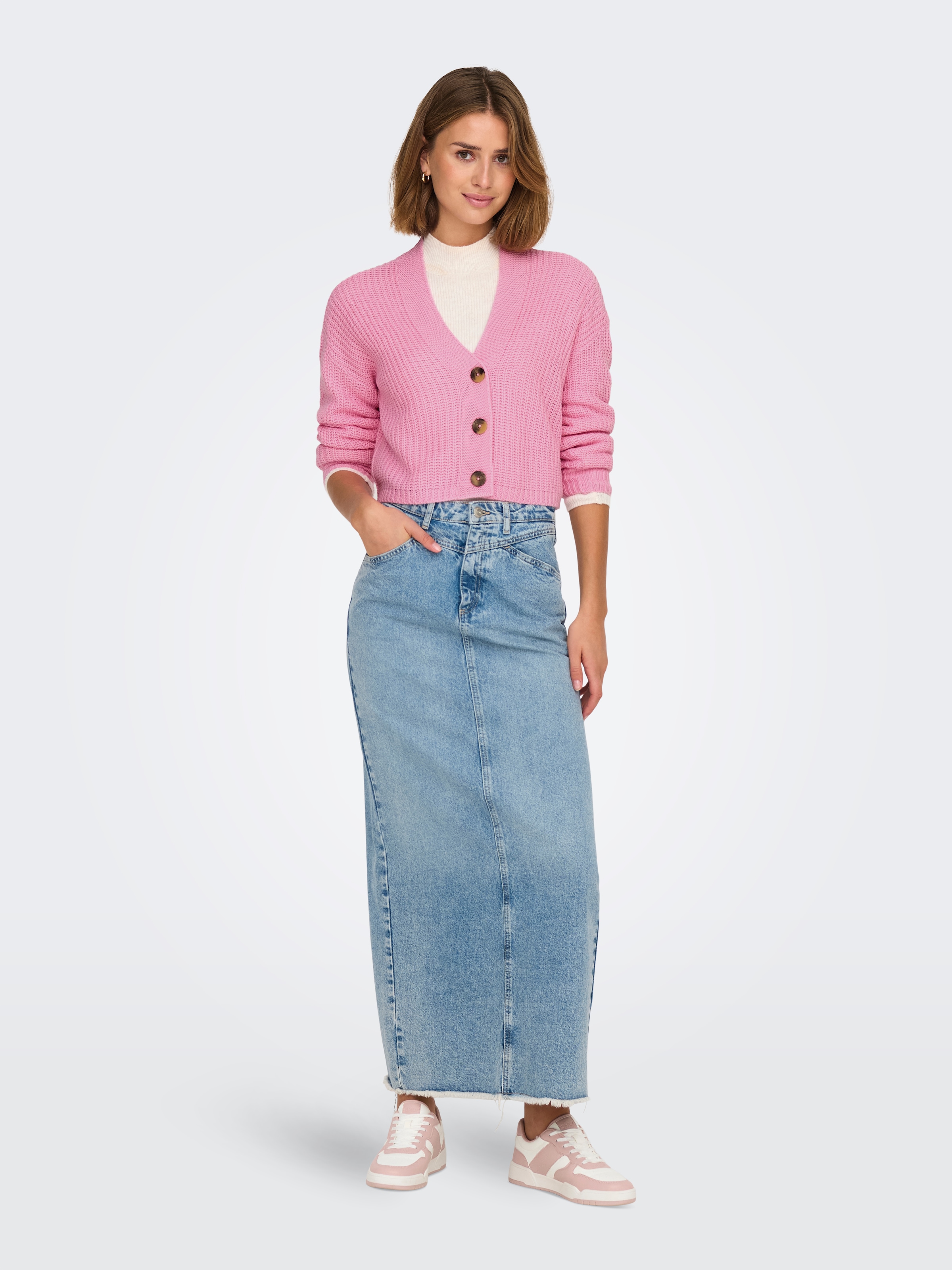 ONLY Veste en tricot »ONLCAROL NICE L/S CARDIGAN KNT NOOS« Kunstfaser, regular fit