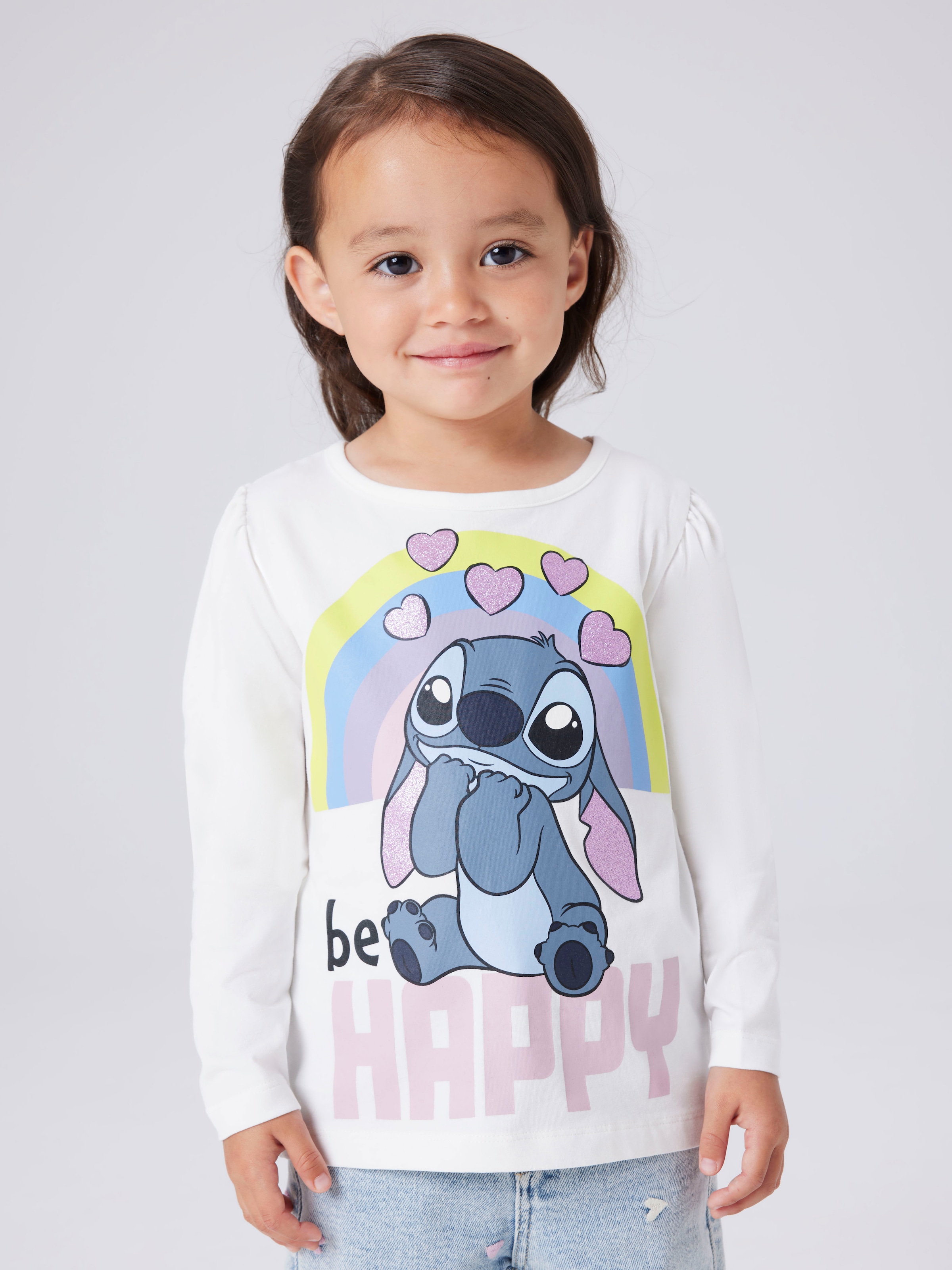 Image of Name It Langarmshirt "NMFDIANA STITCH LS TOP BOX NOOS WDI"