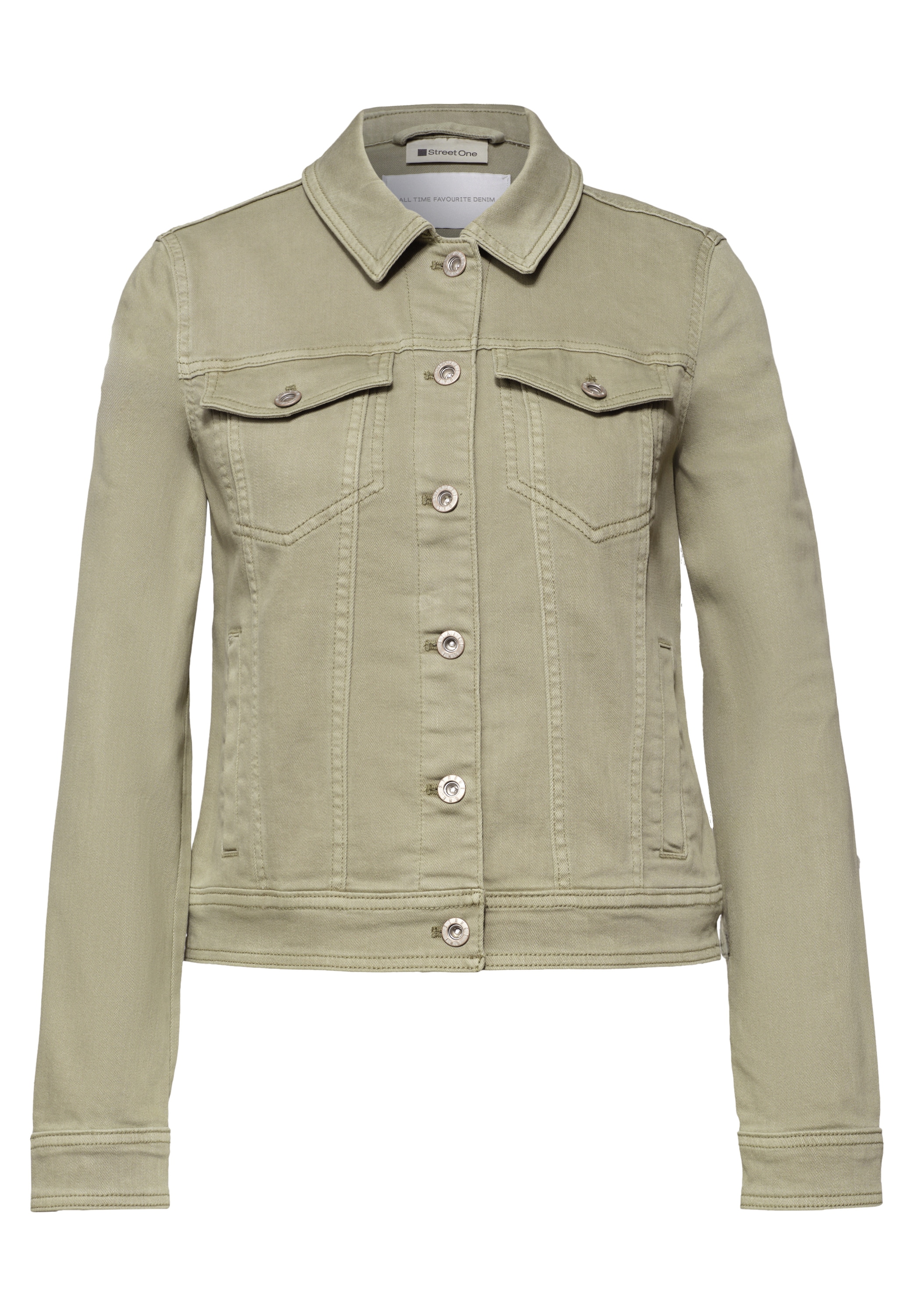 STREET ONE Veste courte aspect denim coloré