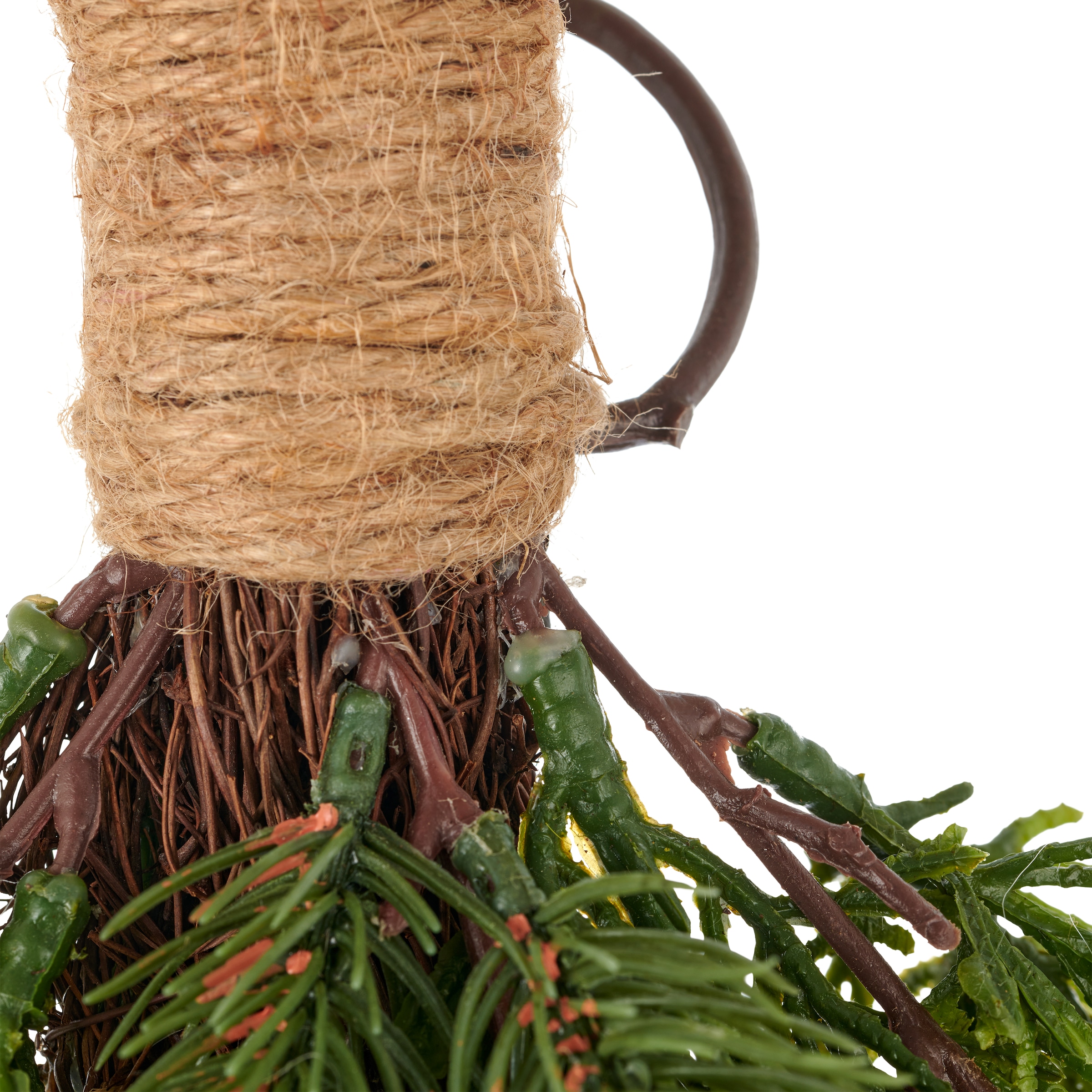 Creativ green Kunstblumenstrauss »Türhänger mit Koniferenzweigen« mit detalgetreuem Blattwerk