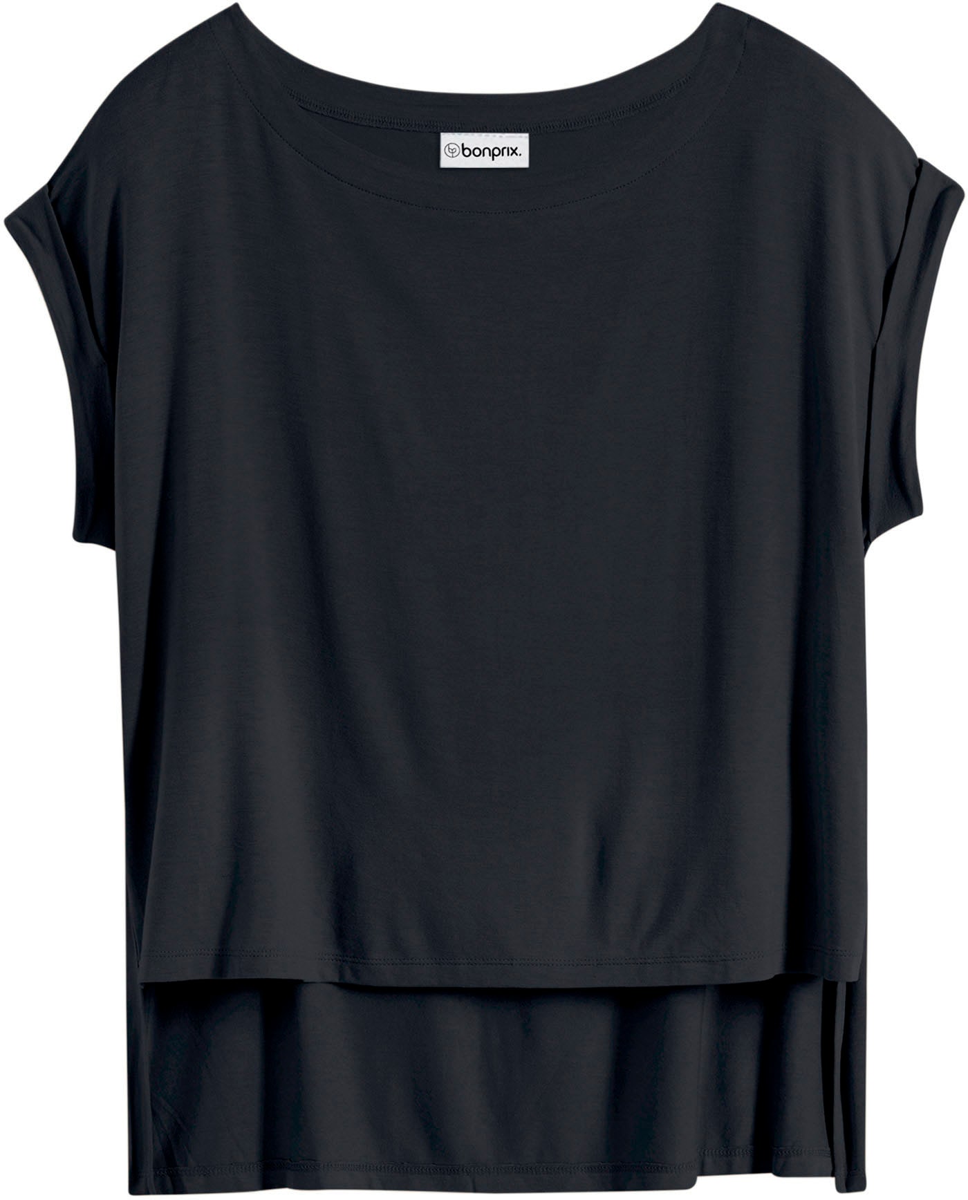 bonprix T-shirt oversize »Oversize-Shirt aus fliessender Viskose« oversize Passform, Kurzarm, für warme Tage, aus Viskose