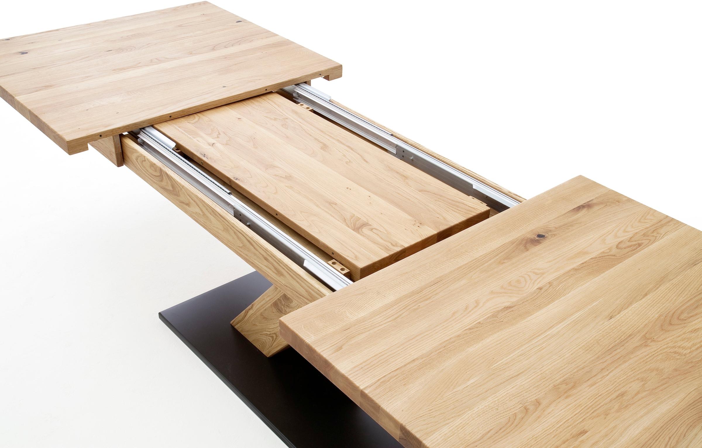 MCA furniture Esstisch »Mendoza«, Esstisch Bootsform mit X-Säule, ausziehbar