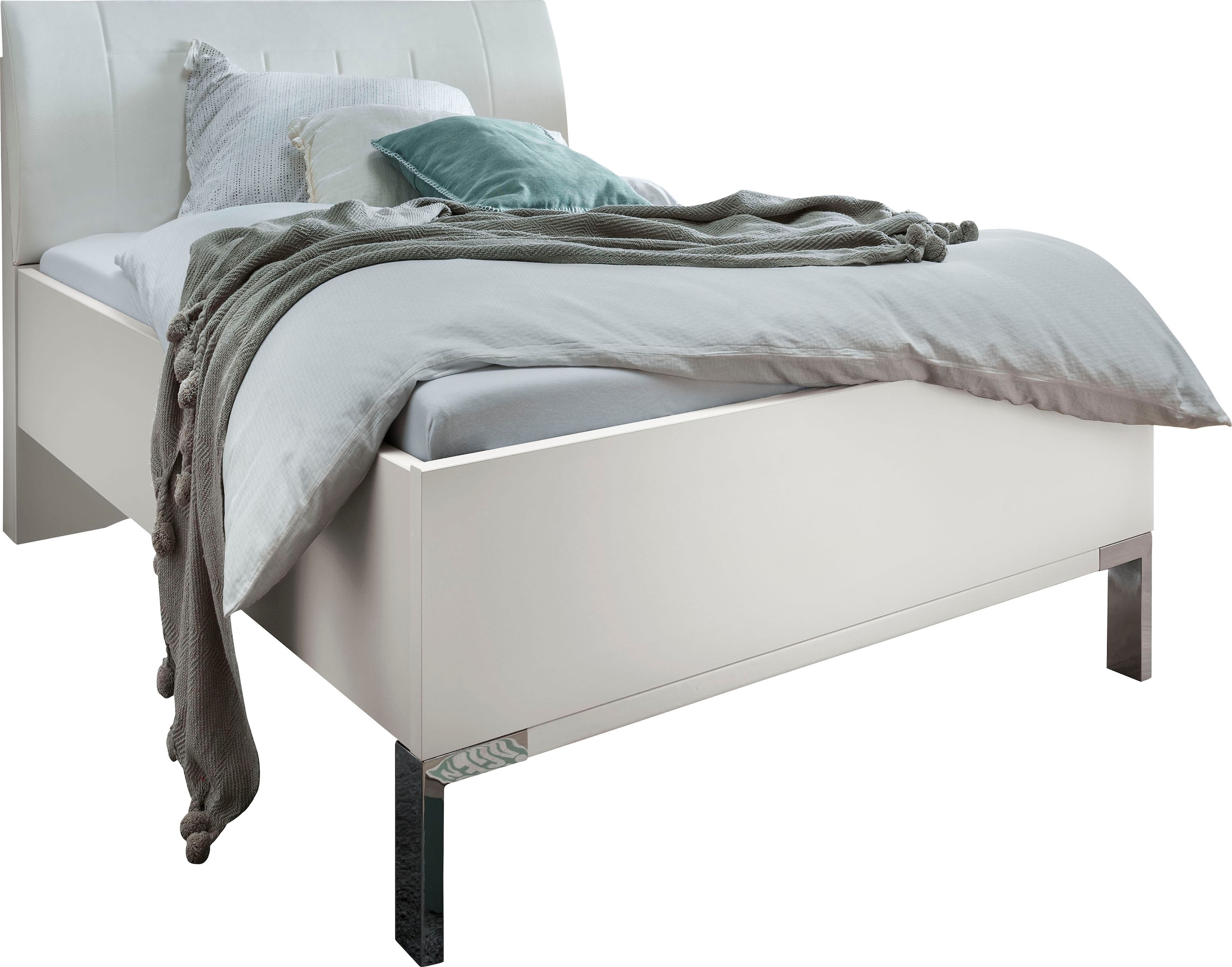 WIEMANN Futonbett »Monaco, Bettgestell, Bettrahmen, komfortables Polsterkopfteil« 4-fache Liegehöhenverstellung, MADE IN GERMANY,  Polsterkopfteil aus Kunstleder, verschiedene Grössen, in Komforthöhe