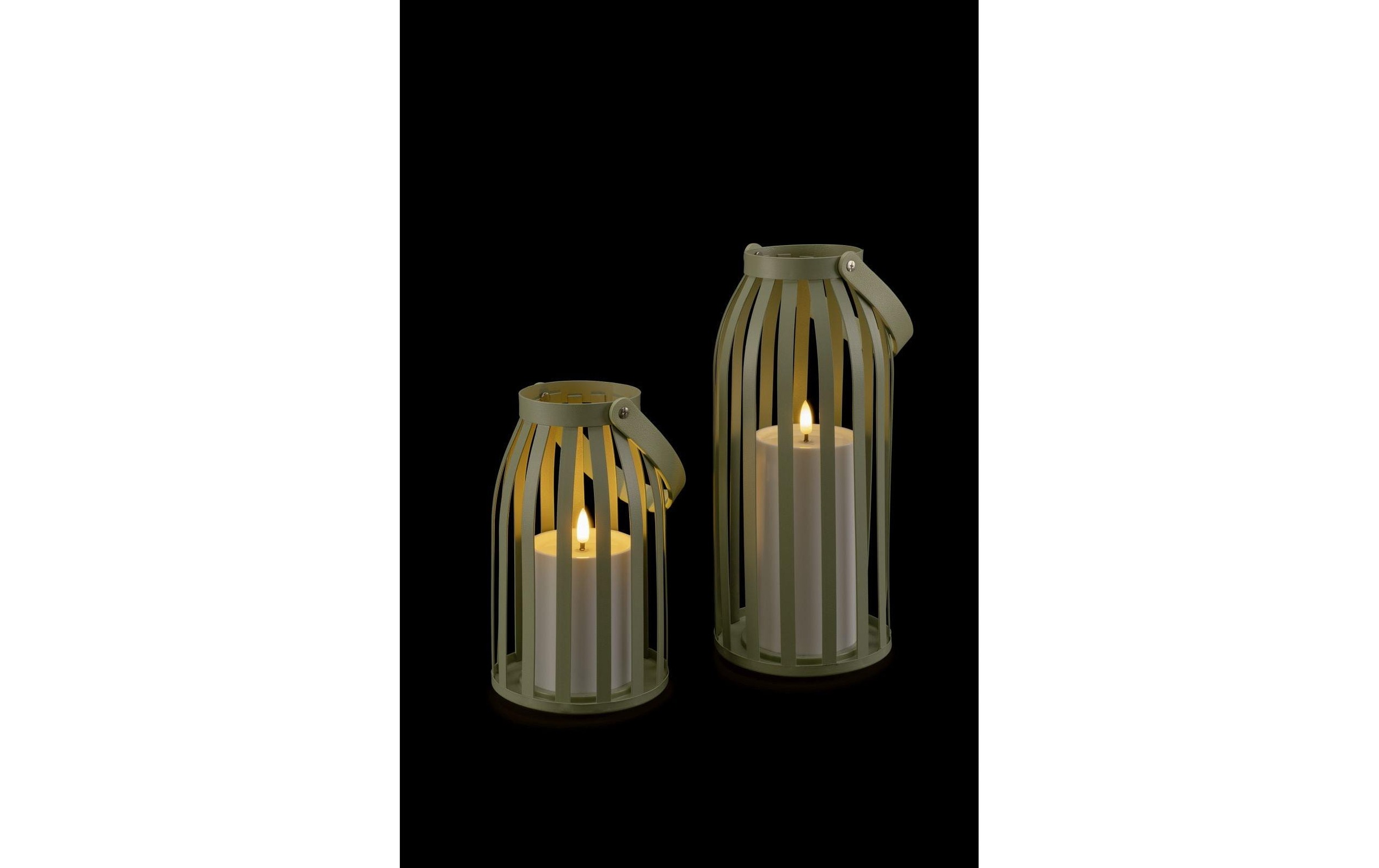 STT Kerzenhalter »Solar Kerzenlaternen-Set 2 Stück« Stimmungsvolles Solar-Laternen-Set für den Aussenbereich