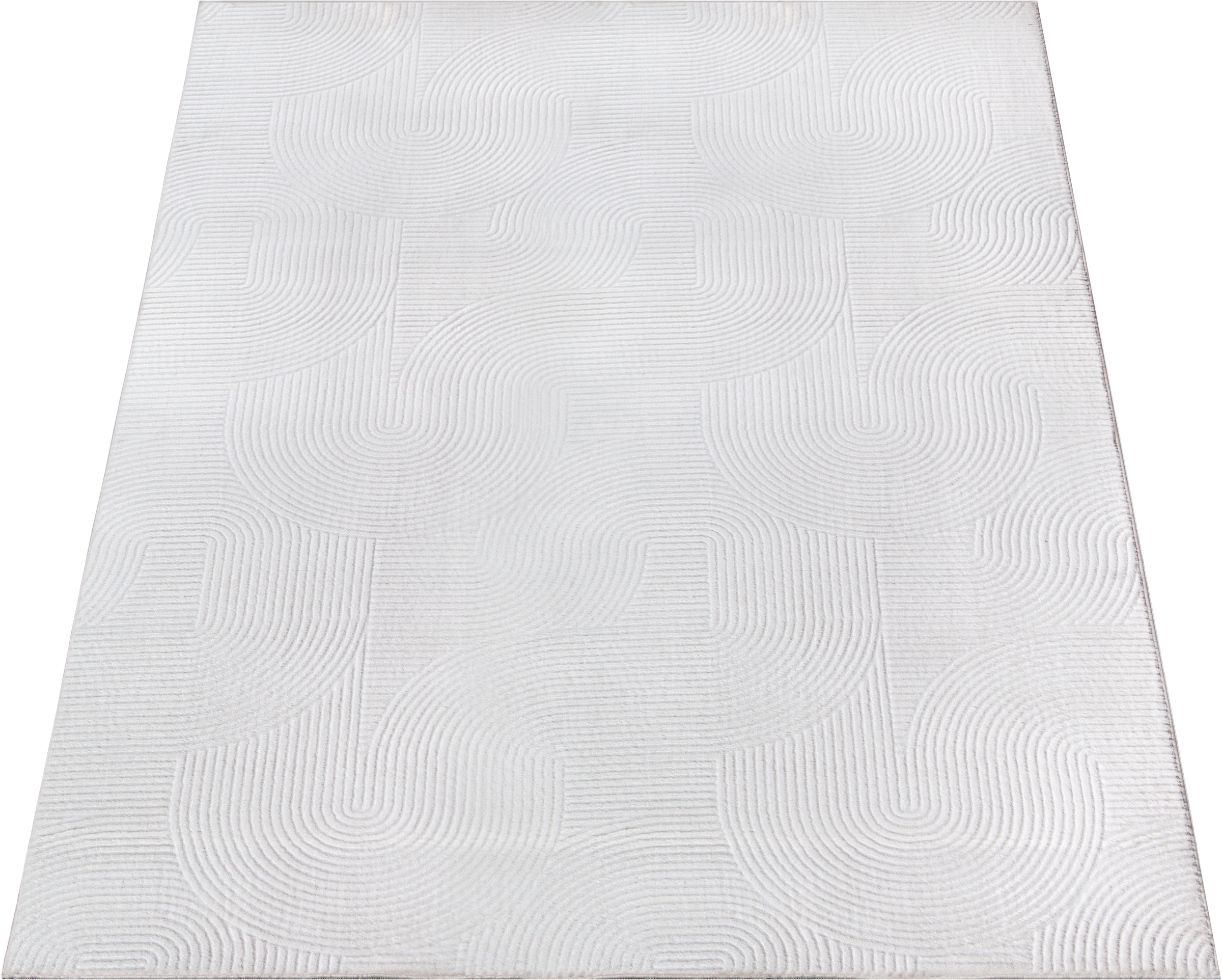 GOODproduct Designteppich »Zoelle 3D Optik/Hoch-Tief Effekt« rechteckig 8 mm Höhe mit Anti-Rutsch-Rücken, angenehm weich, Teppich Wohnzimmer Boho Design