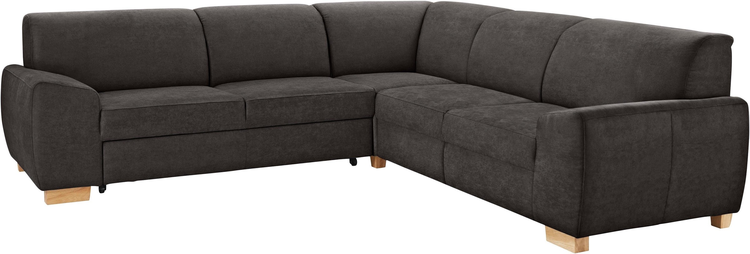 DOMO collection Ecksofa »Incanto kubische Formensprache, komfortabel, flache Armlehnen, L-Form«, wahlweise mit Bettfunktion