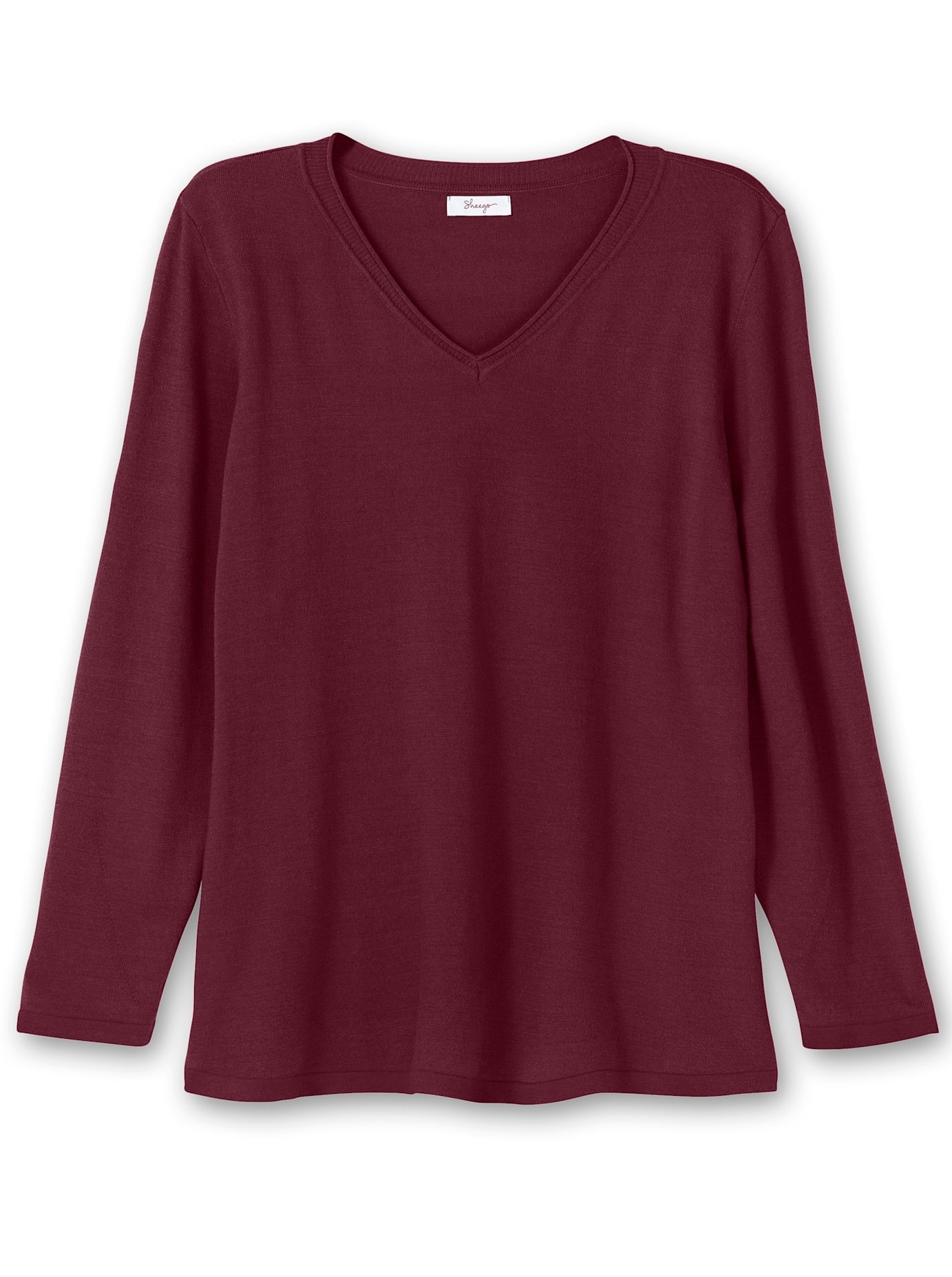 Sheego Pull col V »V-Ausschnitt-Pullover«