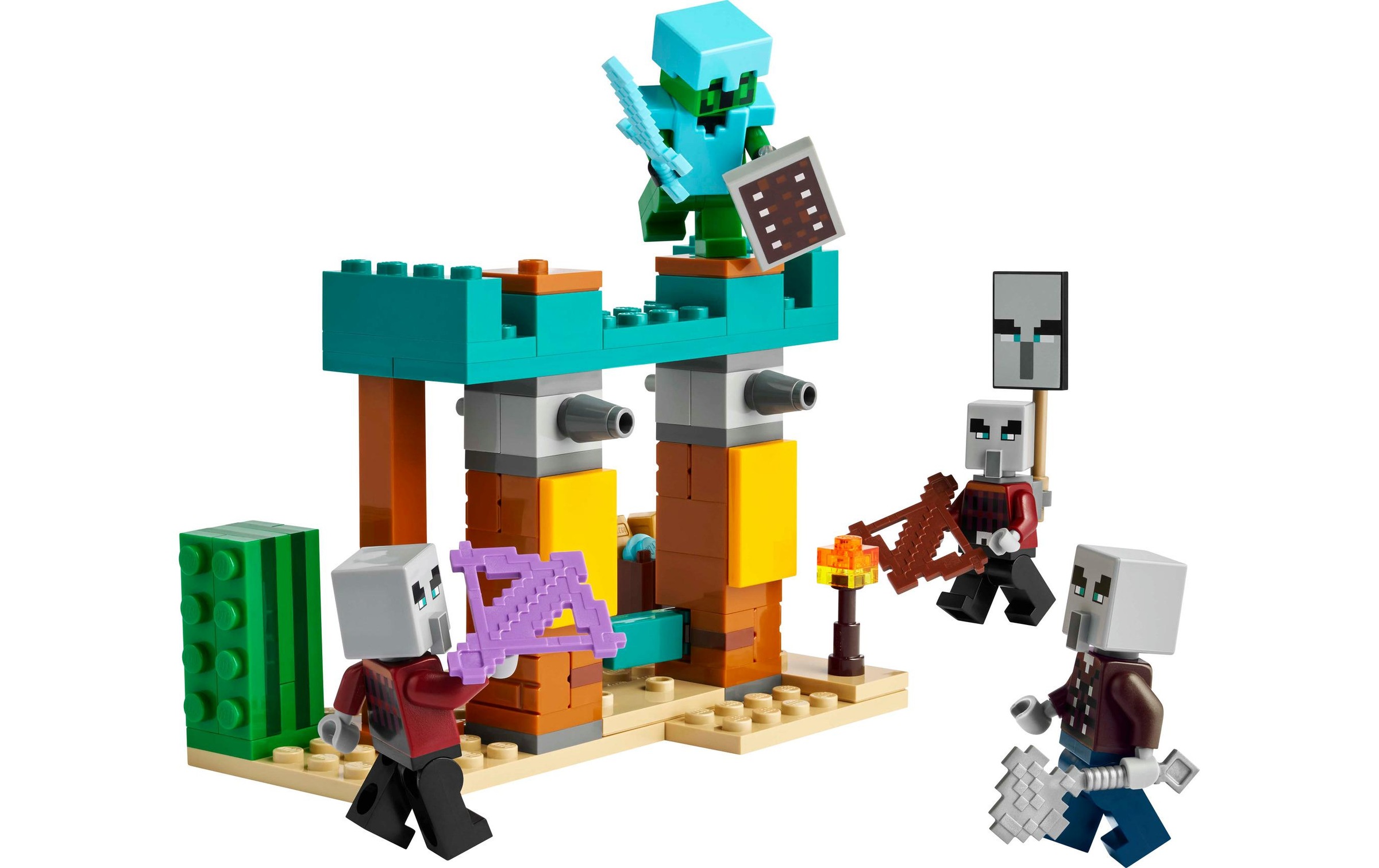 LEGO® Spielbausteine »Minecraft Die Illager-Wüstenpatrouille 21267«