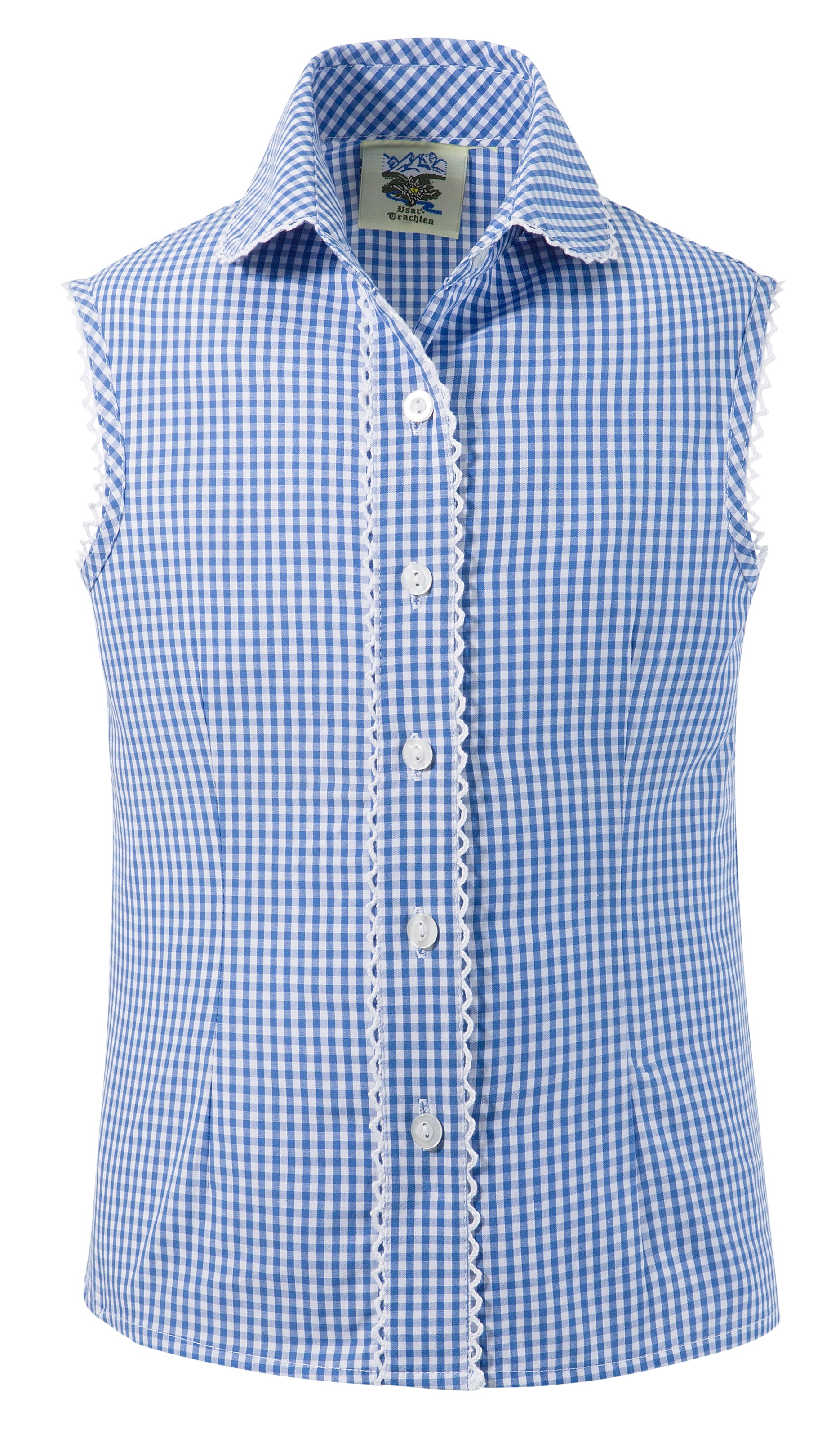 Trachtenbluse Kinder im Karomuster