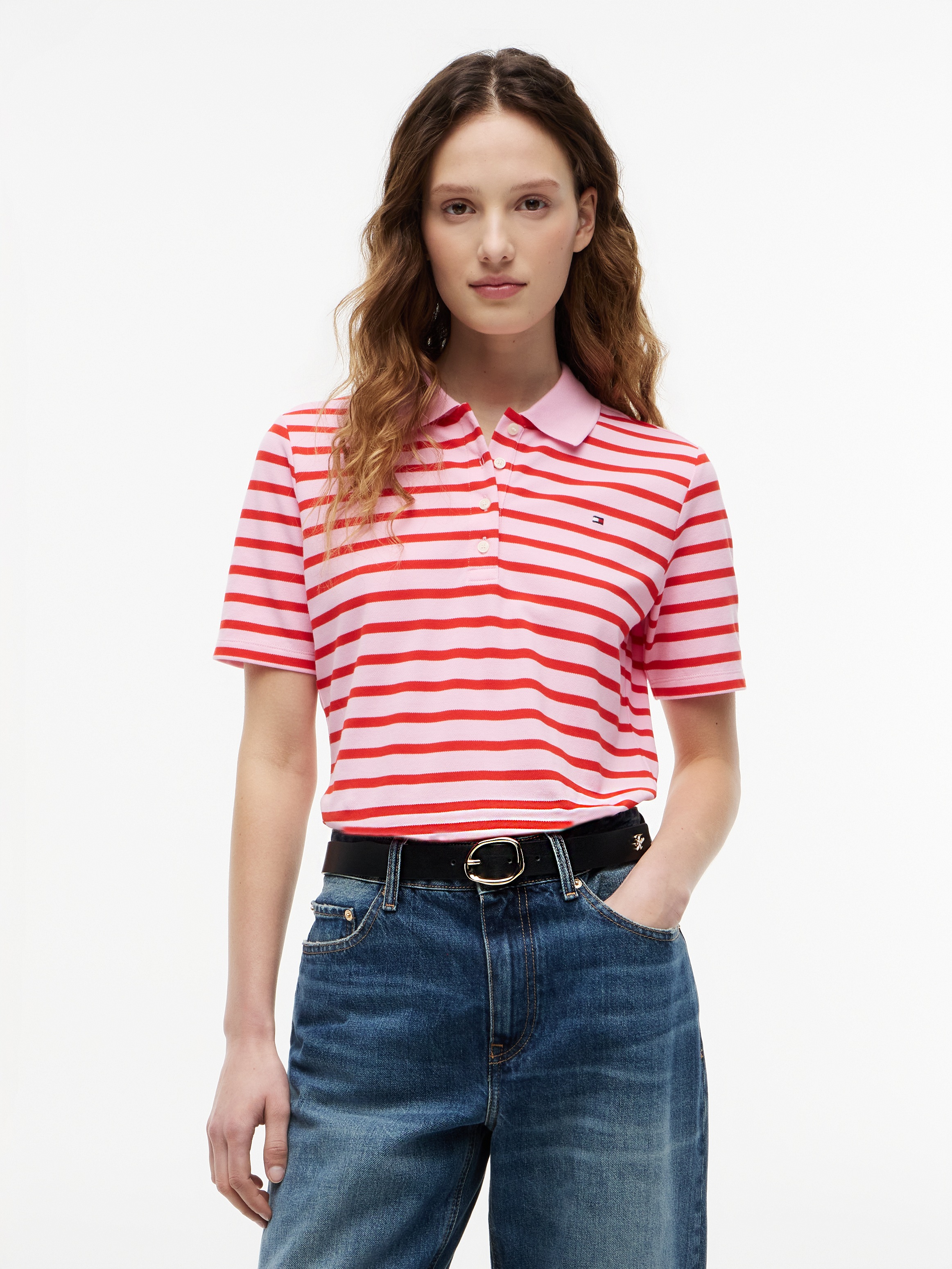 Tommy Hilfiger Poloshirt »1985 REG PIQUE POLO« mit Logo-Stickerei, Seitenschlitze, Regular Fit