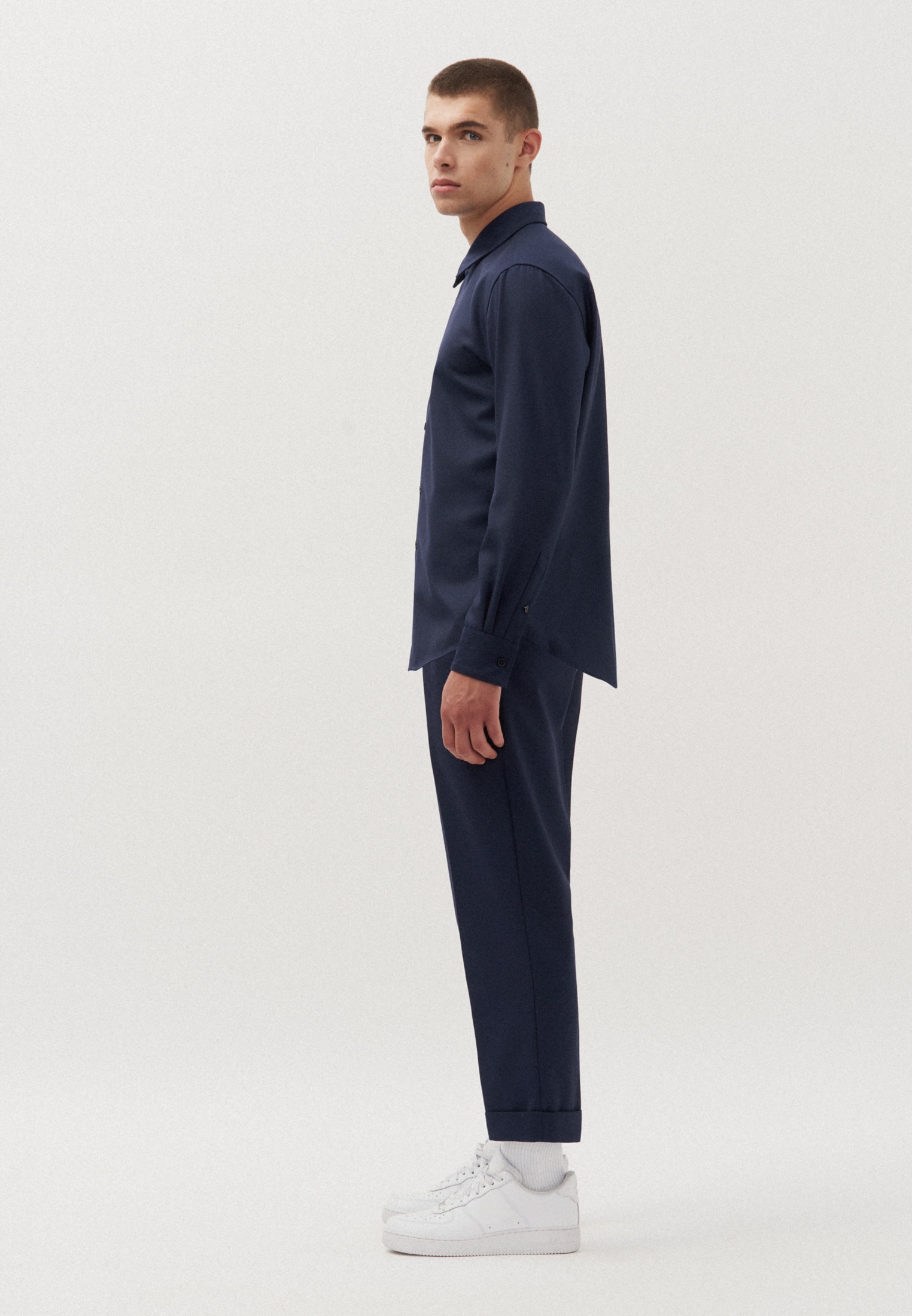 studio seidensticker Businesshemd »Studio« Regular Langarm Kentkragen Uni