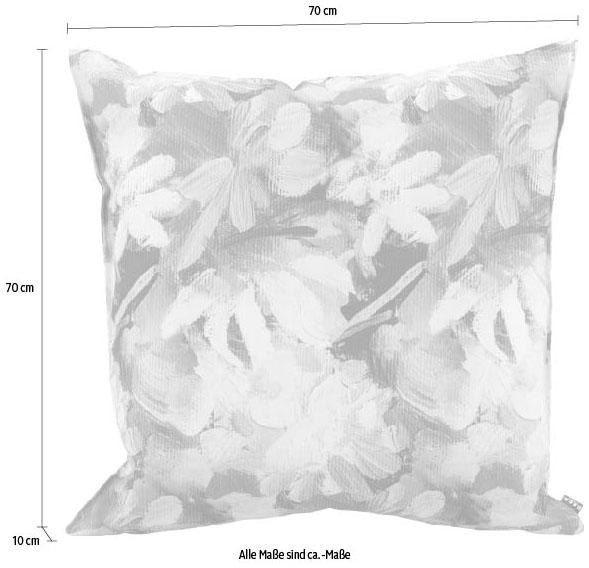 H.O.C.K. Dekokissen »Flower«, im floralem Muster, Kissenhülle mit Füllung, 1 Stück