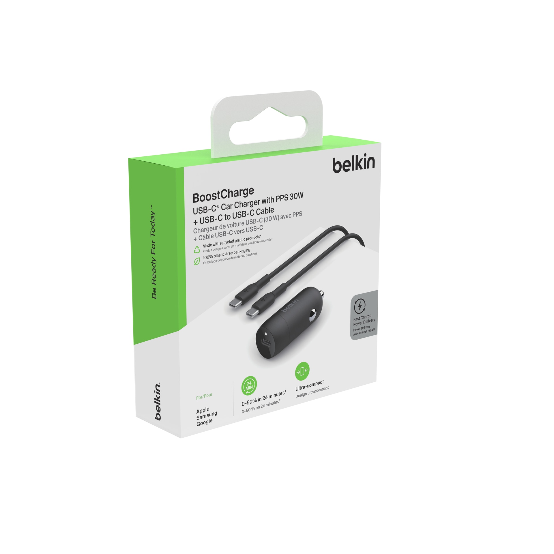 Belkin Chargeur USB »BoostCharge 30 W Kfz-Charger USB-C mit PPS«