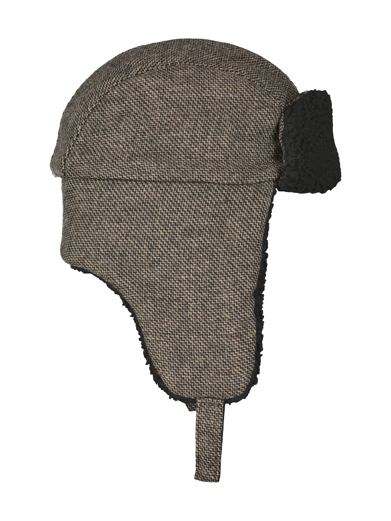 LERROS Bonnet à oreilles »LERROS Trappermütze, ZigZag-Muster mit Teddyfutter«