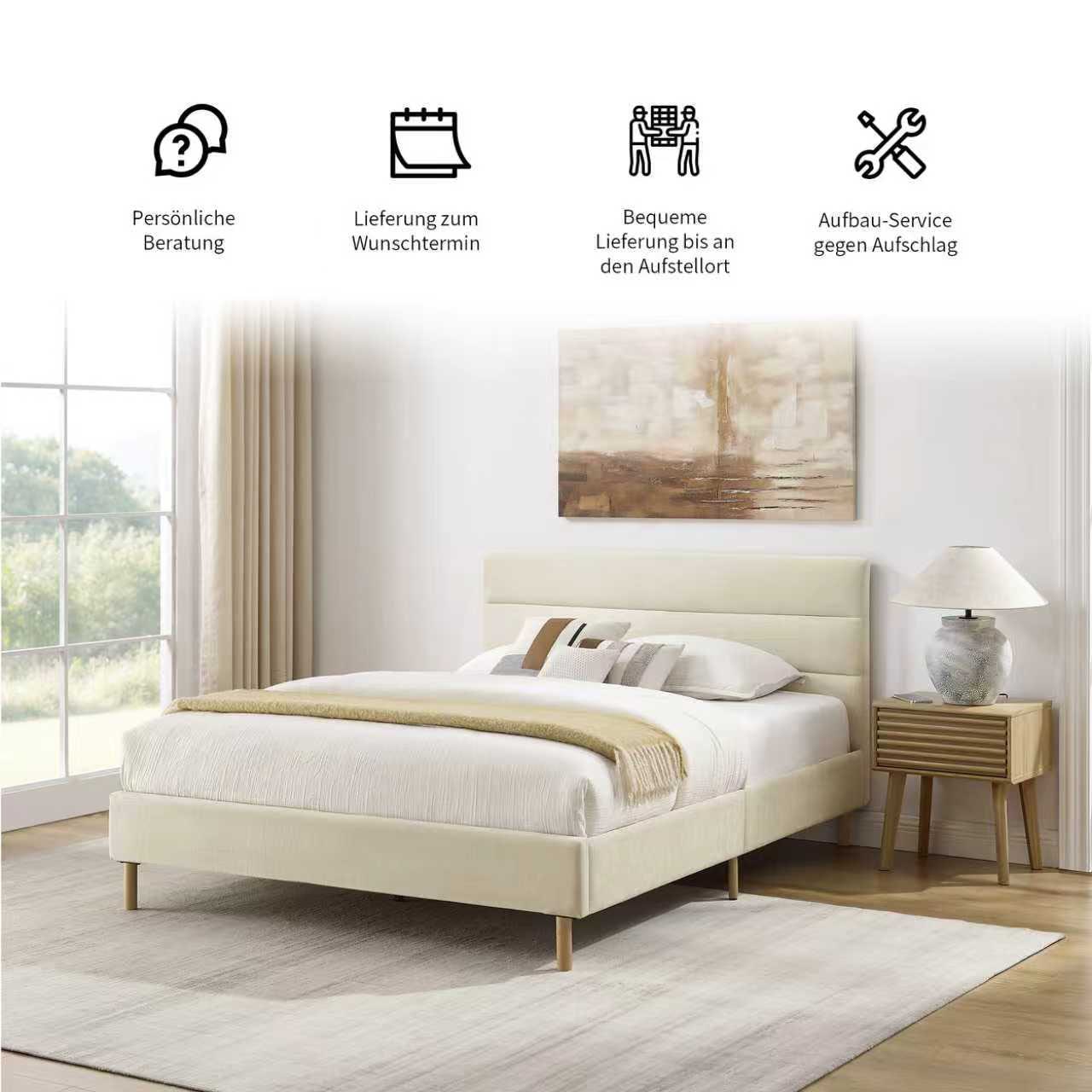 Home affaire Lit rembourré »Philippiere inkl. Lattenrost« erhältlich in den Breiten 140cm & 180cm