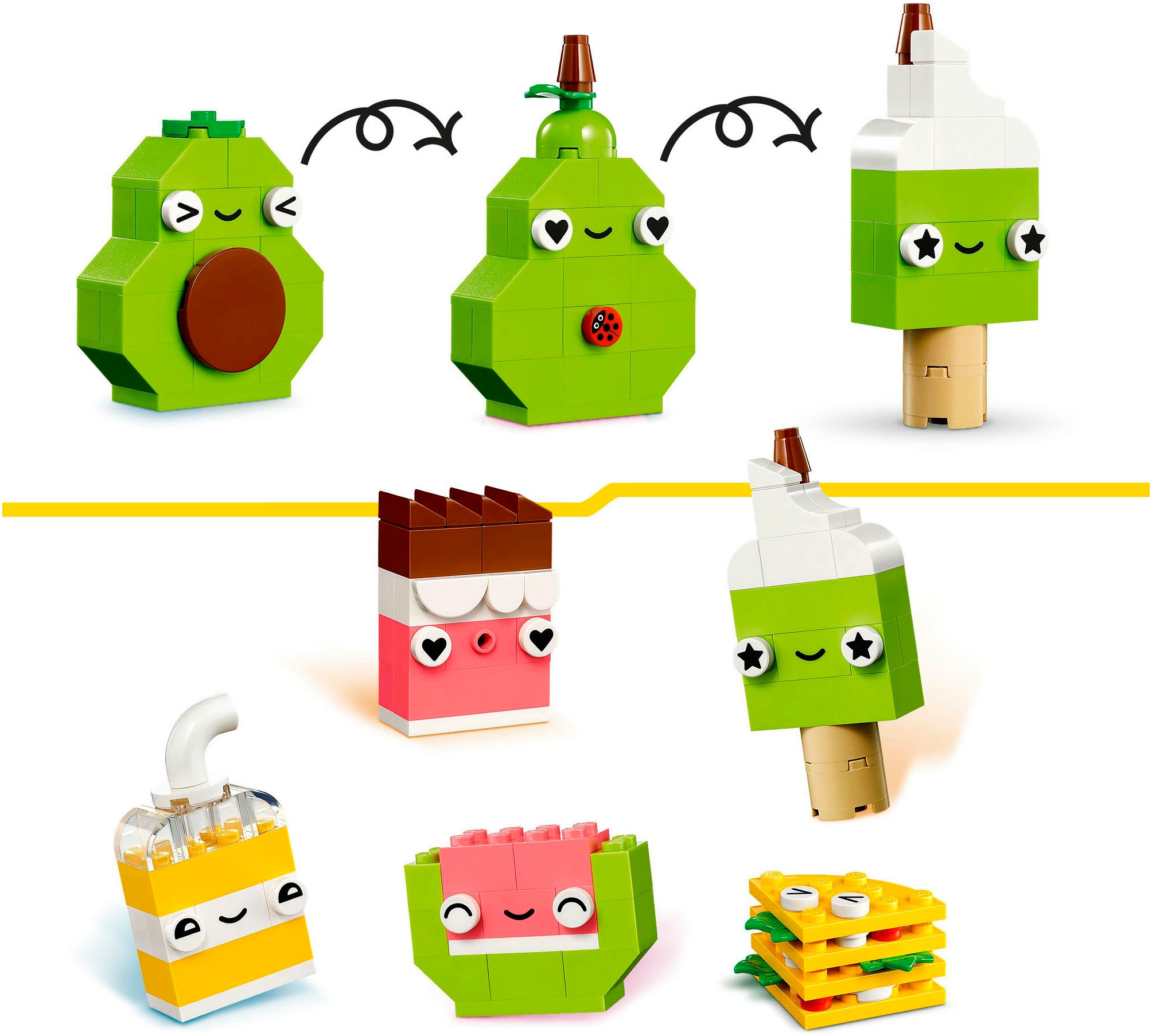 LEGO® Pions de construction »Kreativer Snack Bauspass (11039), LEGO Classic« Made in Europe